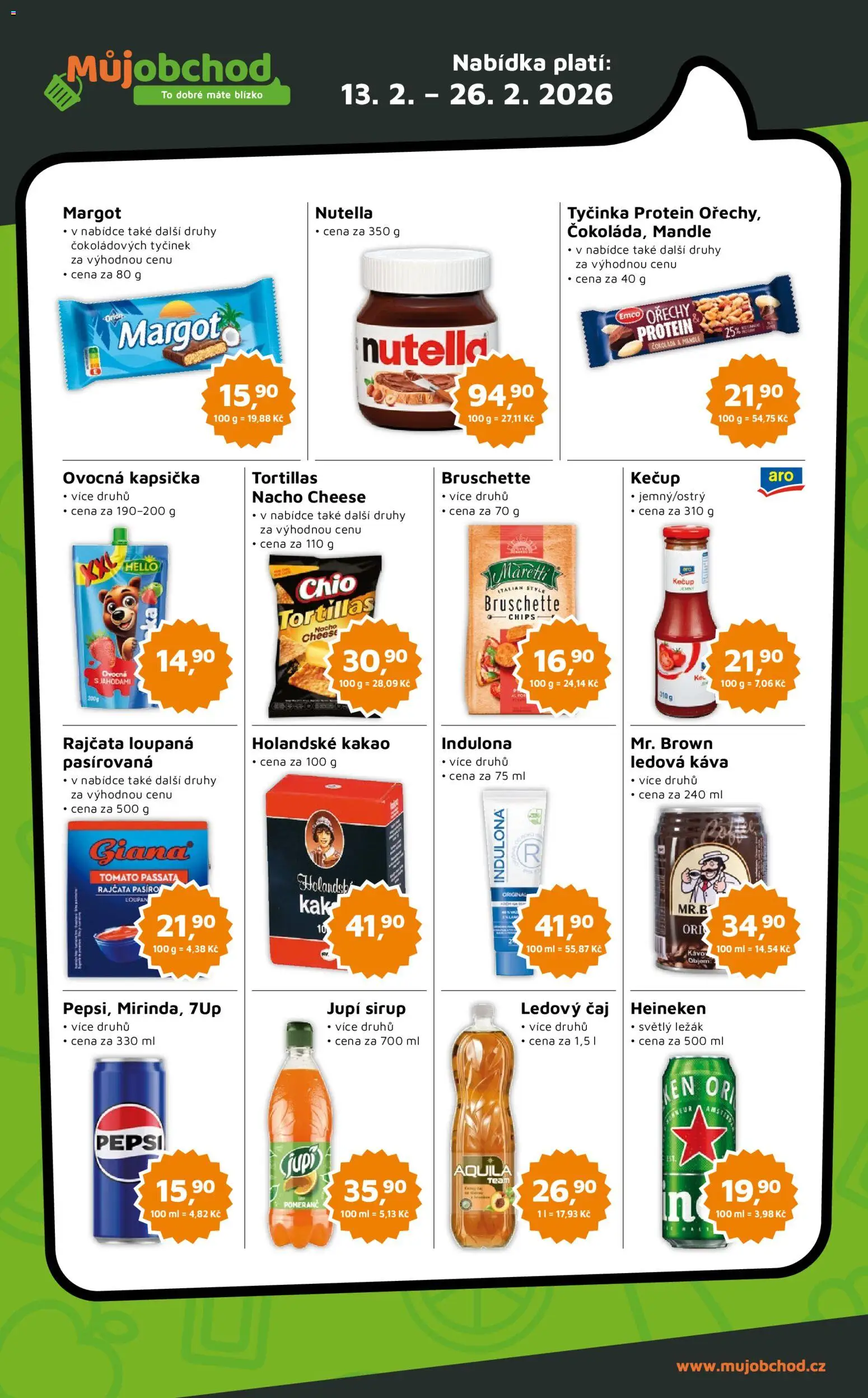 Můj obchod leták - Brand od 13.02.2026 | Strana: 3 | Produkty: Rajčata, Ovocná kapsička, Sirup, Ledový čaj