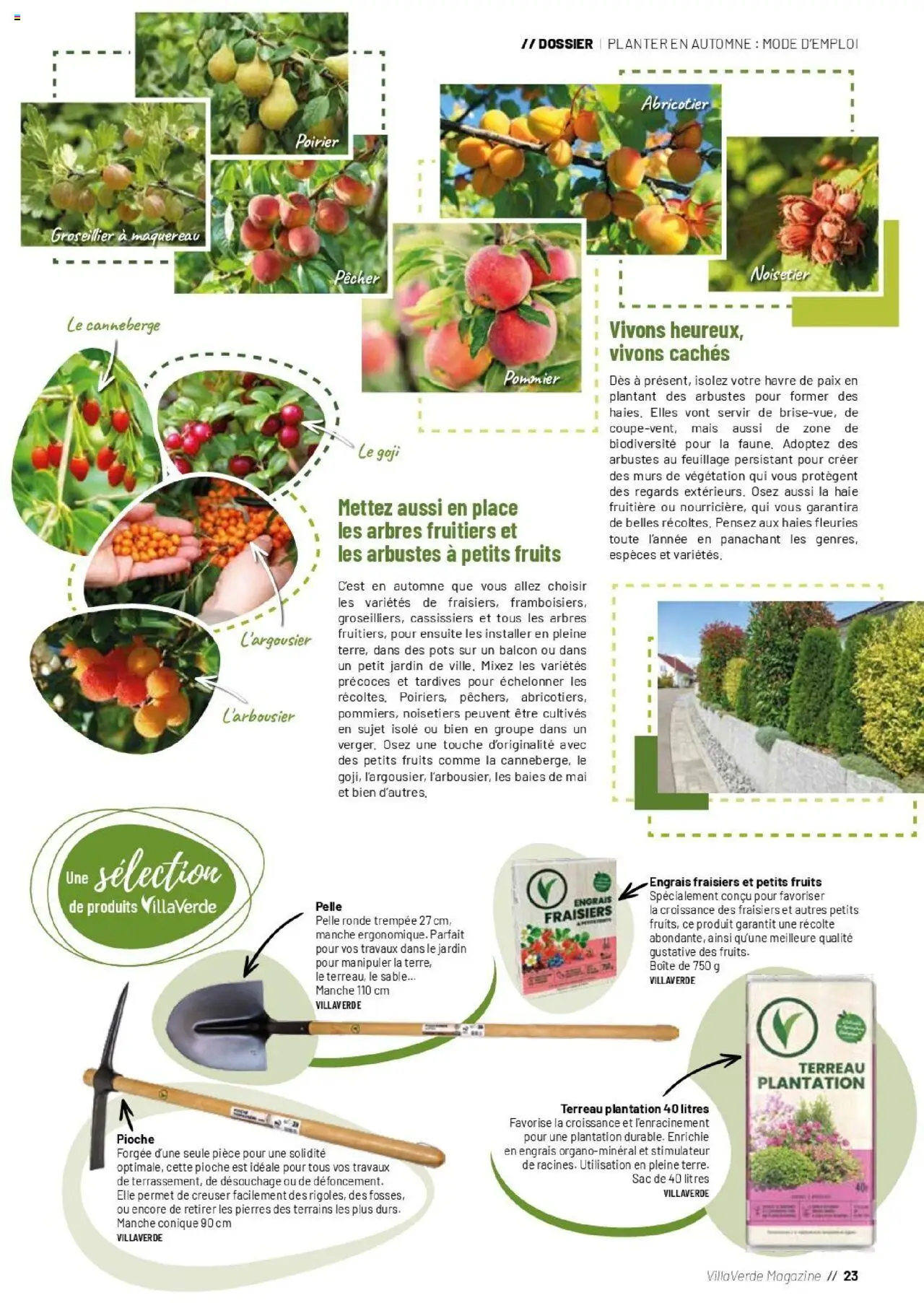 {H1} | Page: 23 | Produits: Maquereau, Mais, Terreau, Magazine