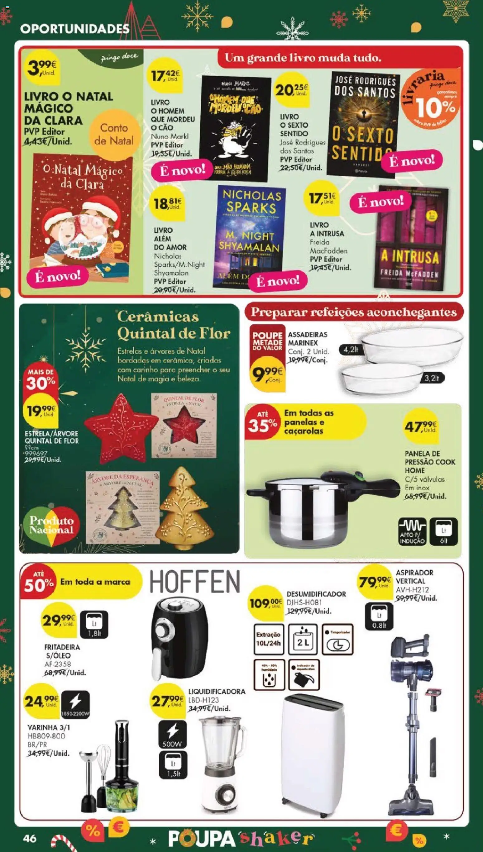 Pingo Doce folheto │ válido de 09.12.2025 | Página: 56 | Produtos: Aspirador, Panela, Panela de pressão, Desumidificador