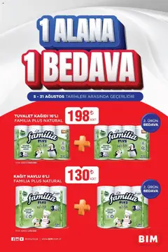 05.08.2025 tarihinden itibaren geçerli olan BİM kataloğu önizlemesi