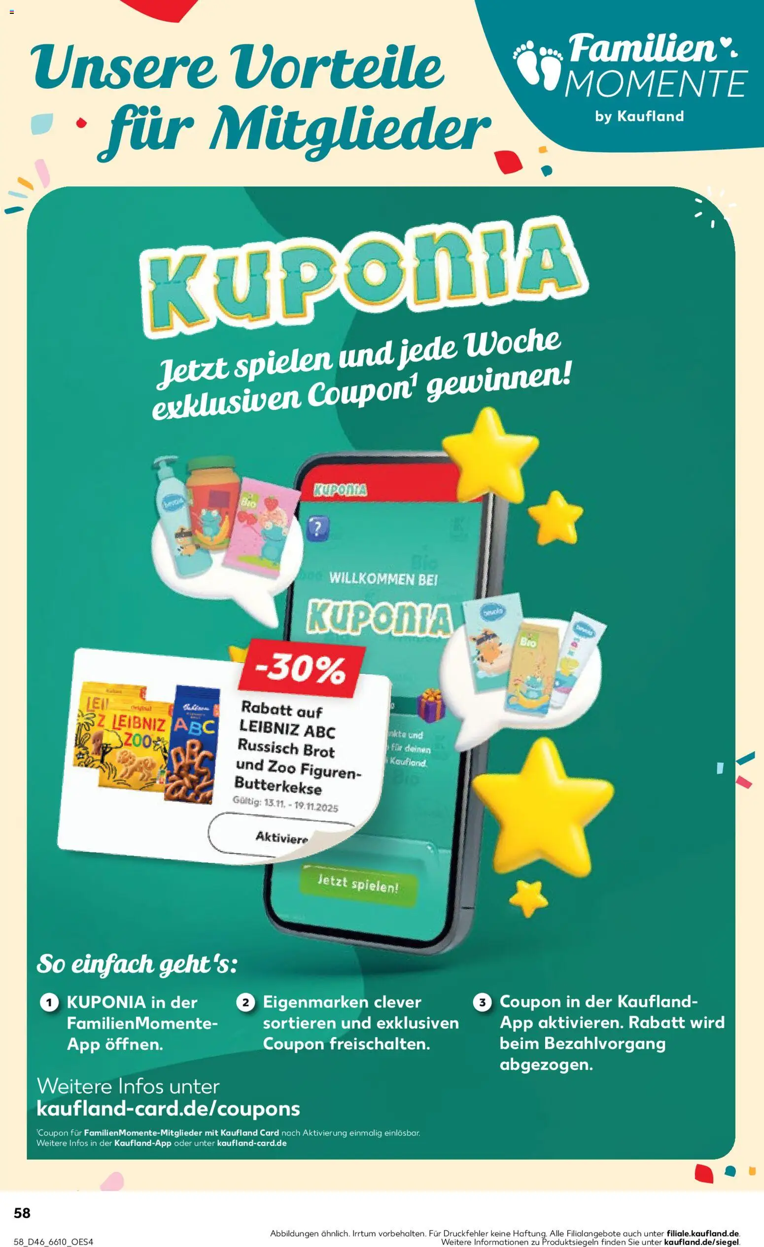 Kaufland prospekt Bremen	 – gültig ab 13.11.2025 | Seite: 58 | Produkte: Butterkekse, Brot