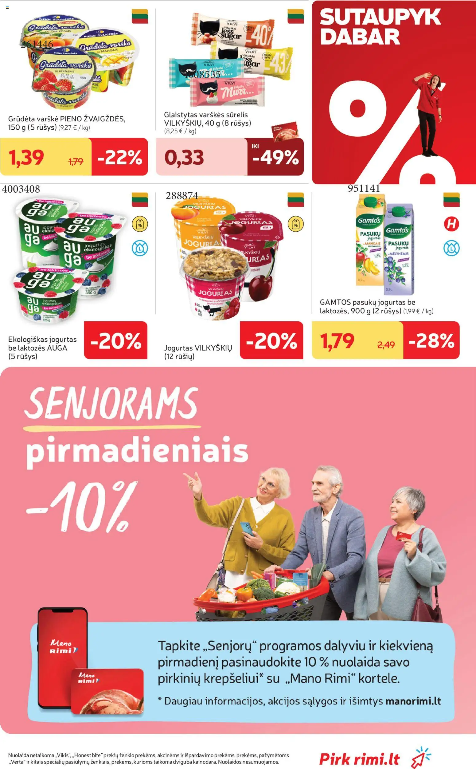 Rimi akcijos nuo 21.04.2026 | Puslapis: 21 | Prekių: Sūrelis, Jogurtas, Varškė