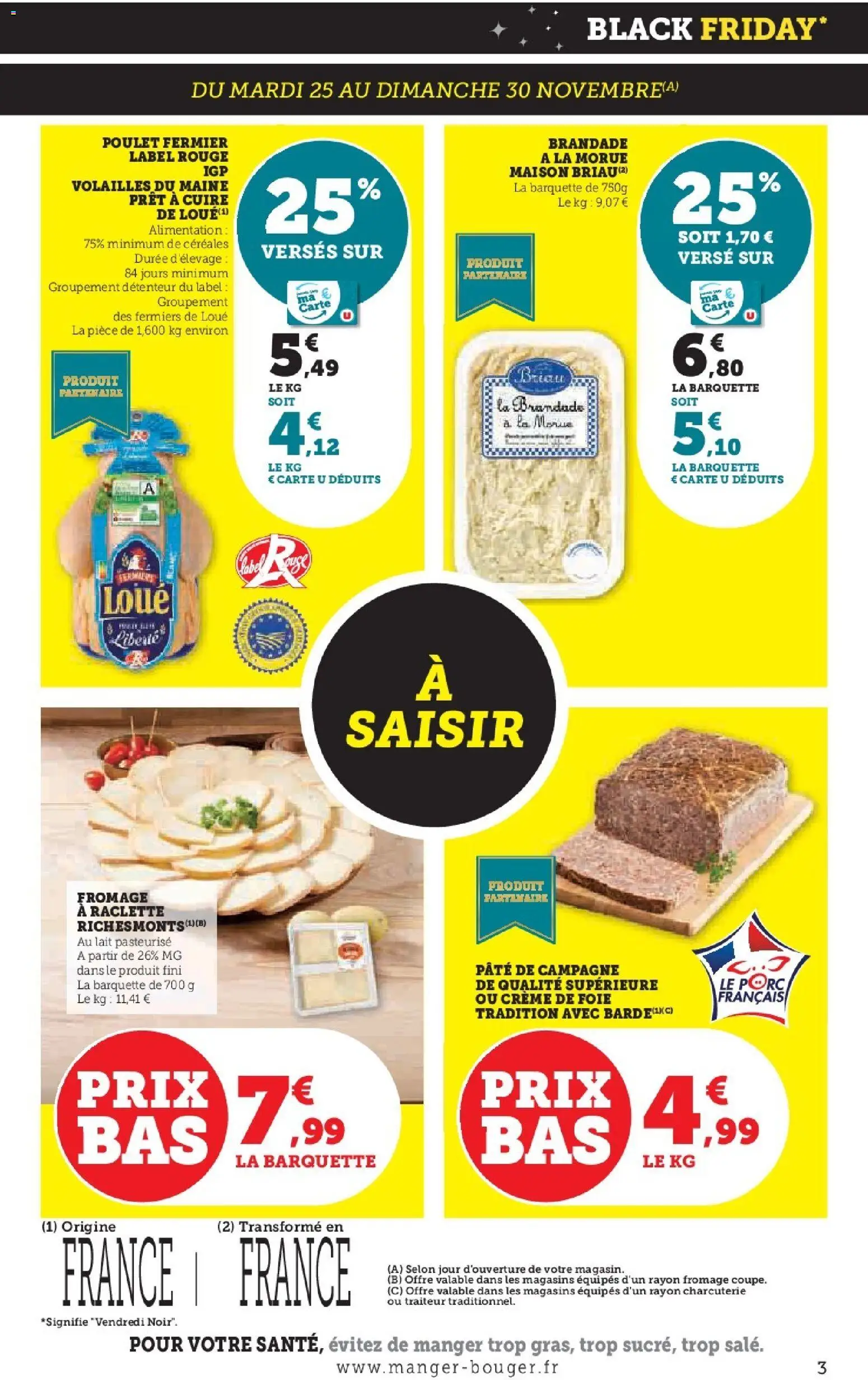 {H1} | Page: 3 | Produits: Lait, Fromage, Porc, Crème