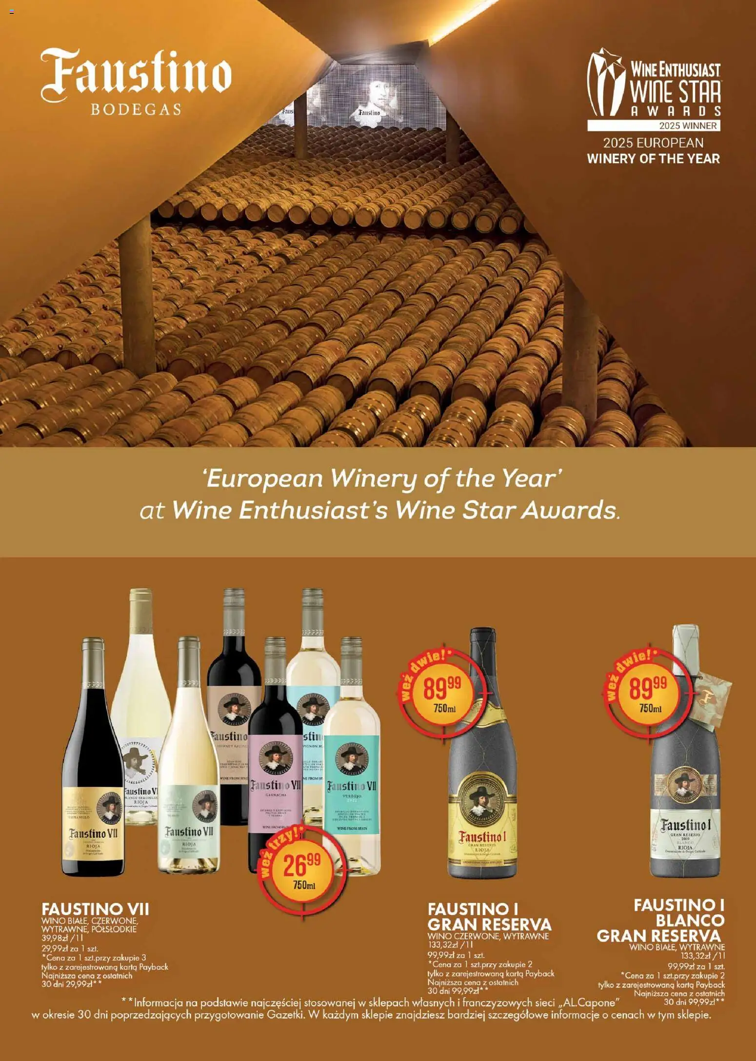 Al.Capone Gazetka od 13.11.2025 | Strona: 36 | Produkty: Karta, Wino
