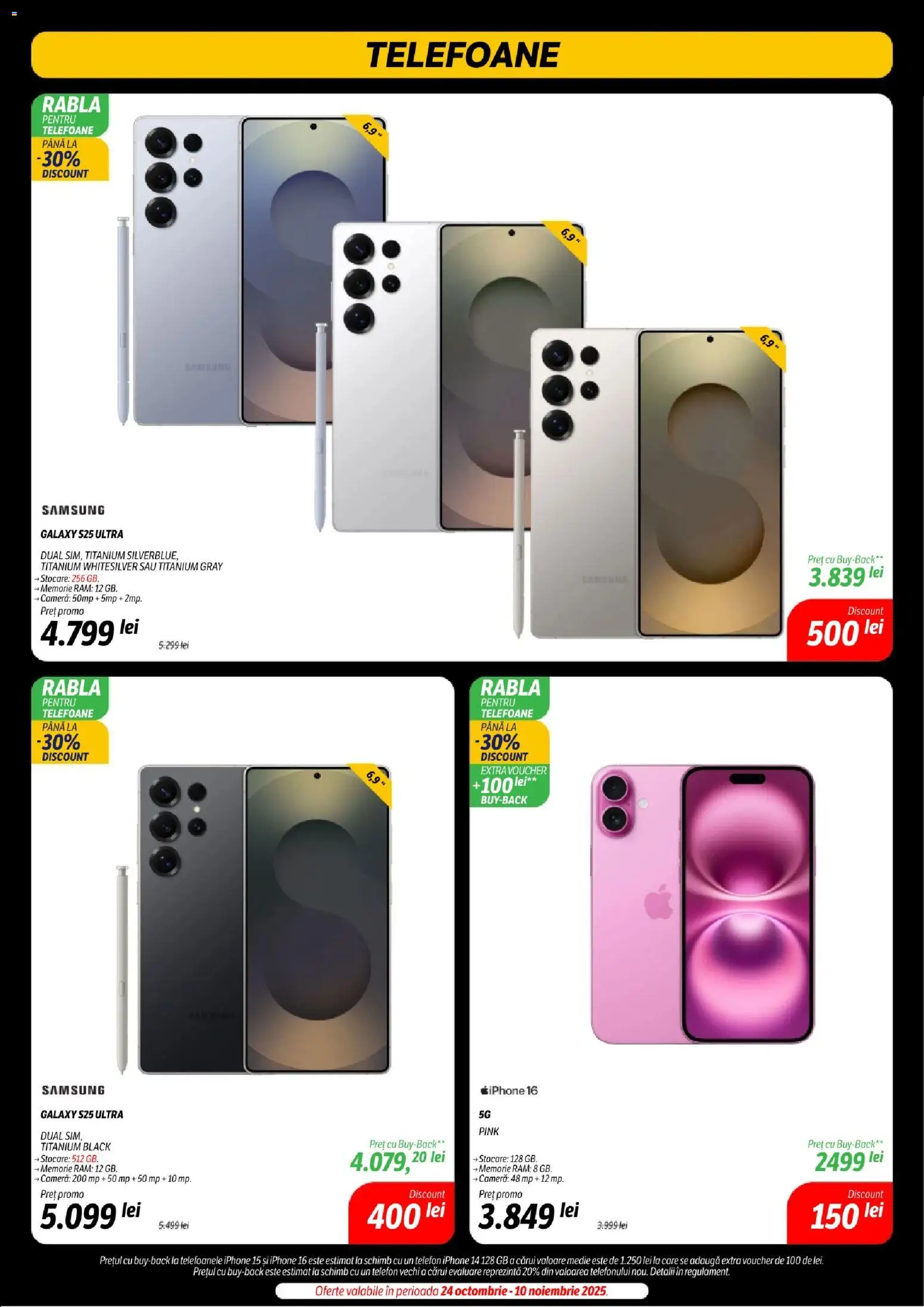 Noul catalog Flanco – valabil de la 07.11.2025 | Pagină: 7 | Produse: Telefon, Memorie, Cameră