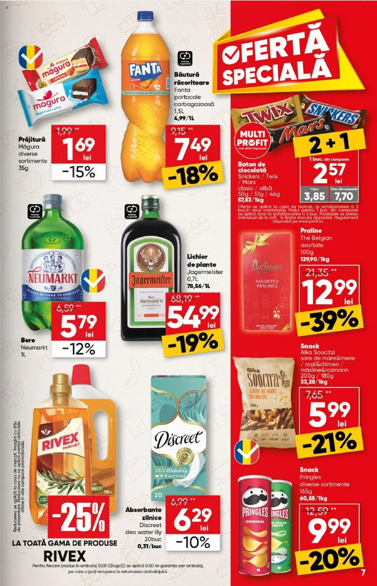 Noul catalog Profi – valabil de la 01.10.2025 | Pagină: 7 | Produse: Parchet, Praline, Lapte, Absorbante