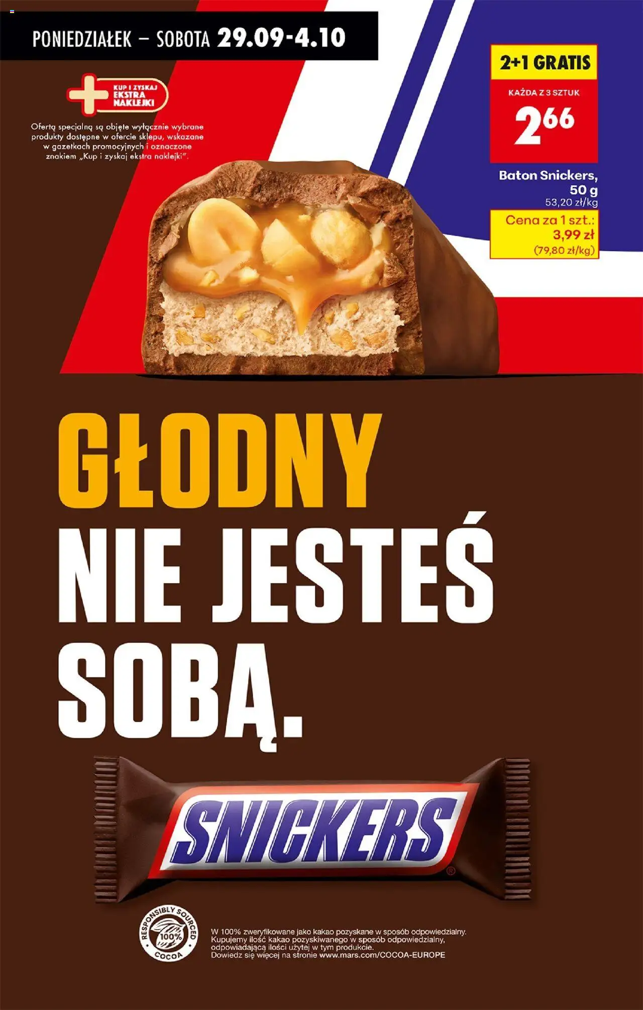 Biedronka gazetka od 29.09.2025 | Strona: 58 | Produkty: Kakao, Naklejki, Baton
