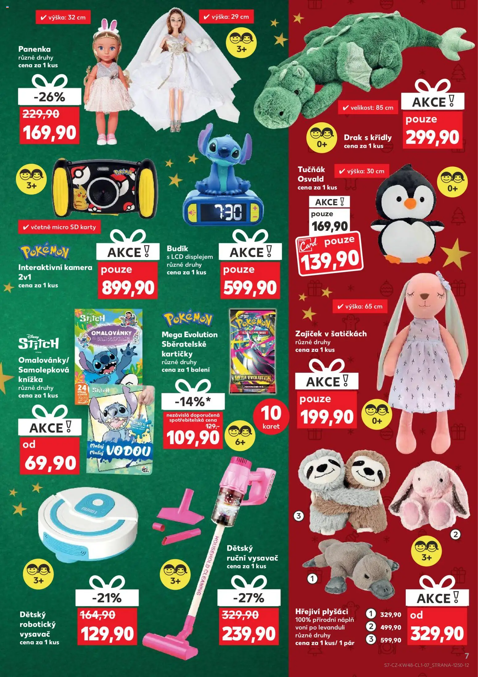 Kaufland leták - Brno od 26.11.2025 | Strana: 7 | Produkty: Ruční vysavač, Budík, Plyšáci, Stitch
