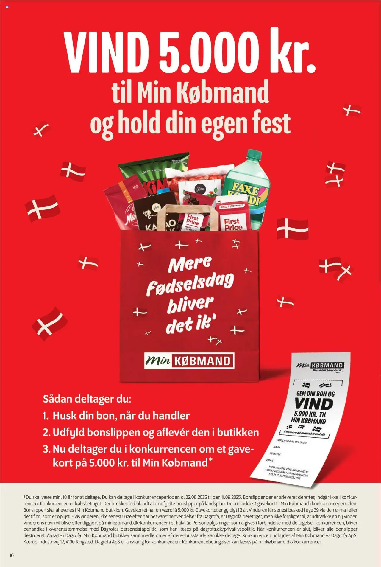 Min Købmand Tilbudsavis gyldig fra 22.08.2025 | Side: 10 | Produkter: Telefon, Søm