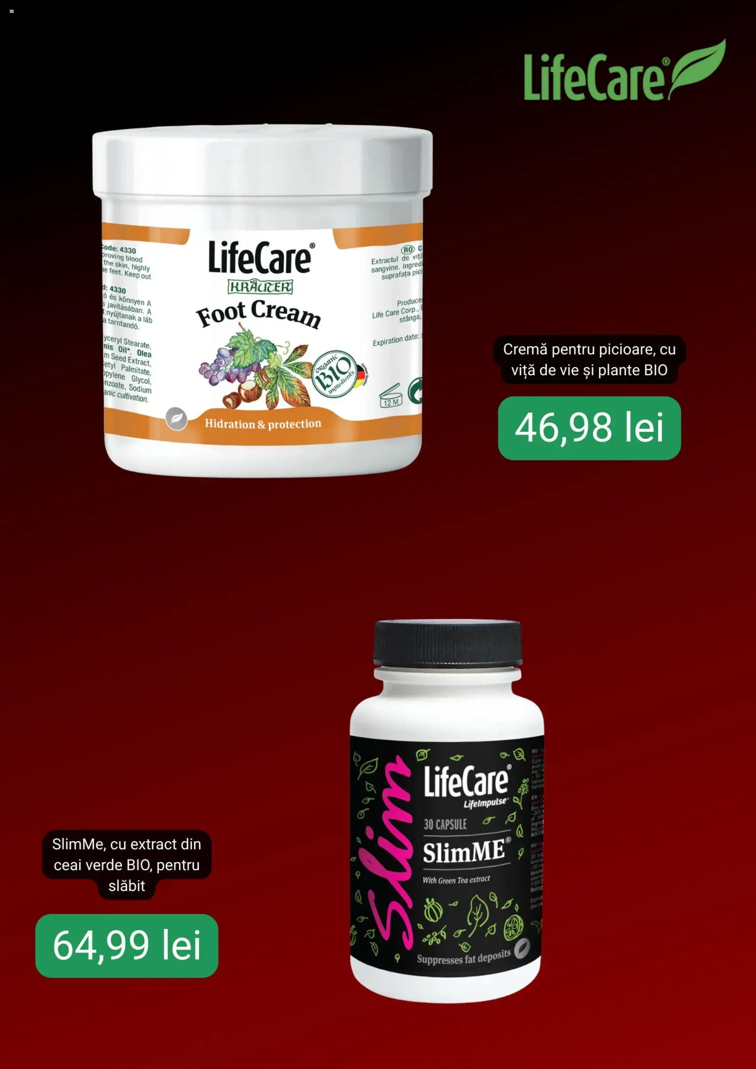 Noul catalog Life Care – valabil de la 27.11.2025 | Pagină: 2 | Produse: Şerit ödül, Cremă, Ceai