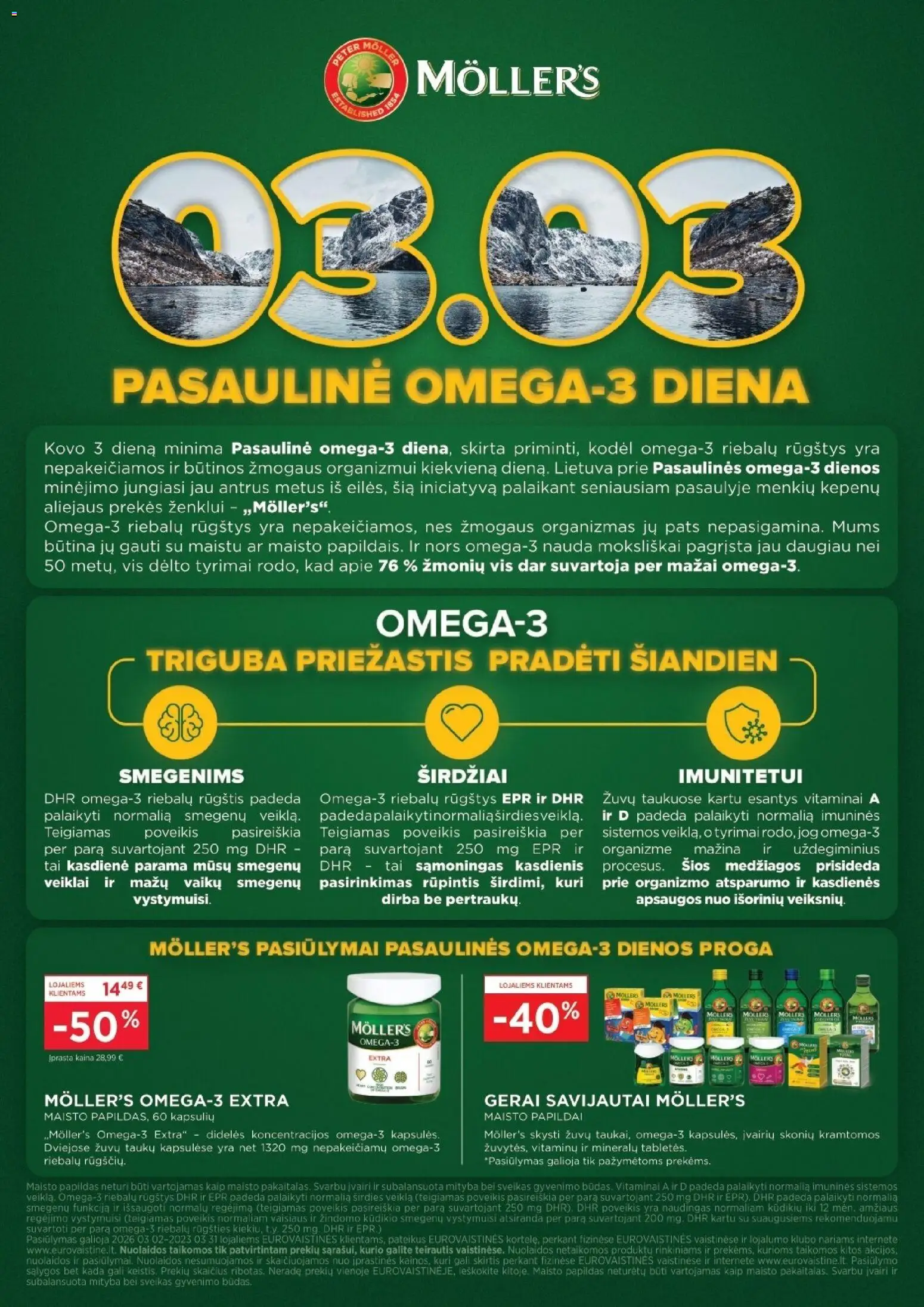 EUROVAISTINĖ akcijos nuo 01.03.2026 | Puslapis: 23