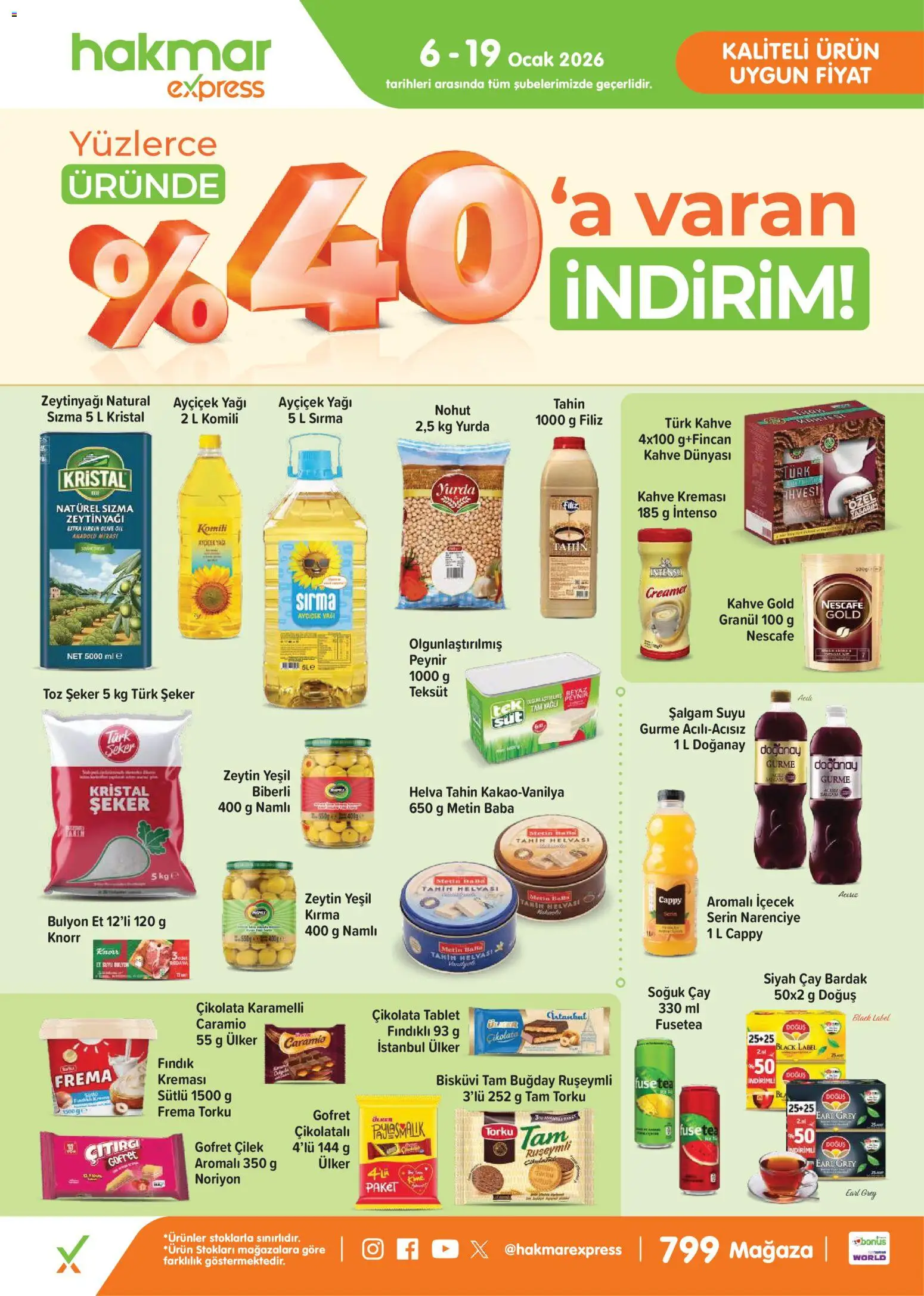 Hakmar Express Salı Aktüel Ürünler - 06.01.2026 tarihinden itibaren geçerlidir | Sayfa: 1 | Ürünler: Gofret, Çay, Klementiinit, Bisküvi