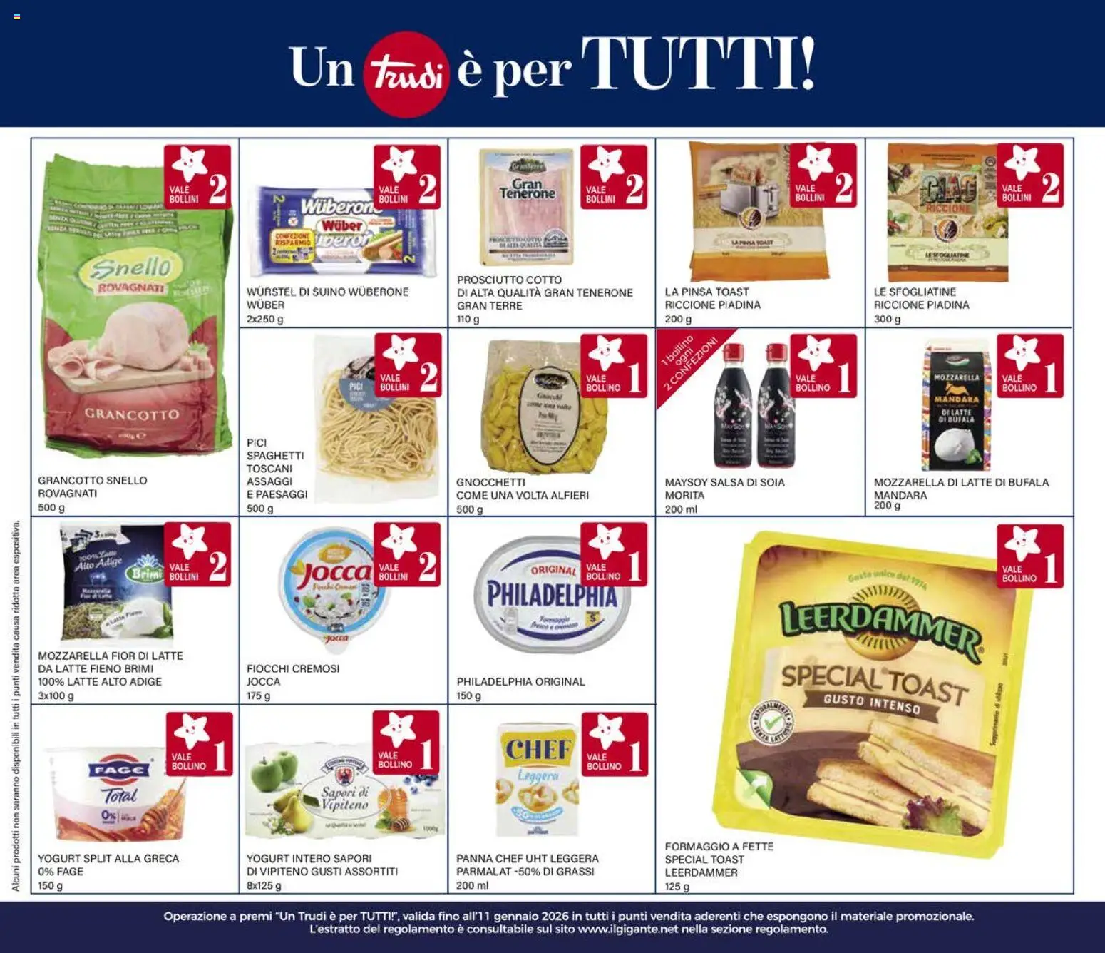 Volantino Il Gigante del 02.01.2026 | Pagina: 22 | Prodotti: Fiocchi, Suino, Mozzarella, Piadina