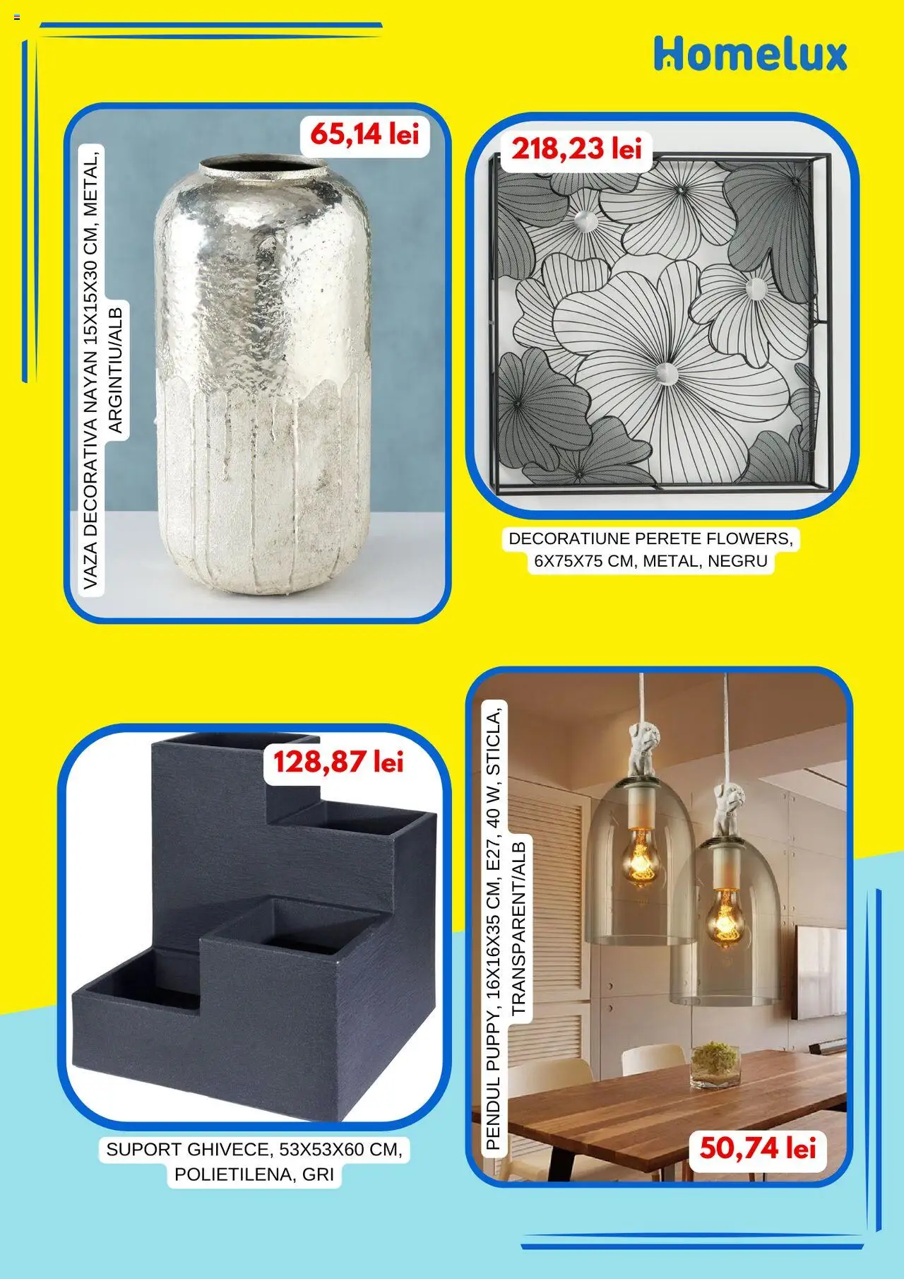 Catalog Homelux – valabil de la 15.08.2025 | Pagină: 6 | Produse: Vază