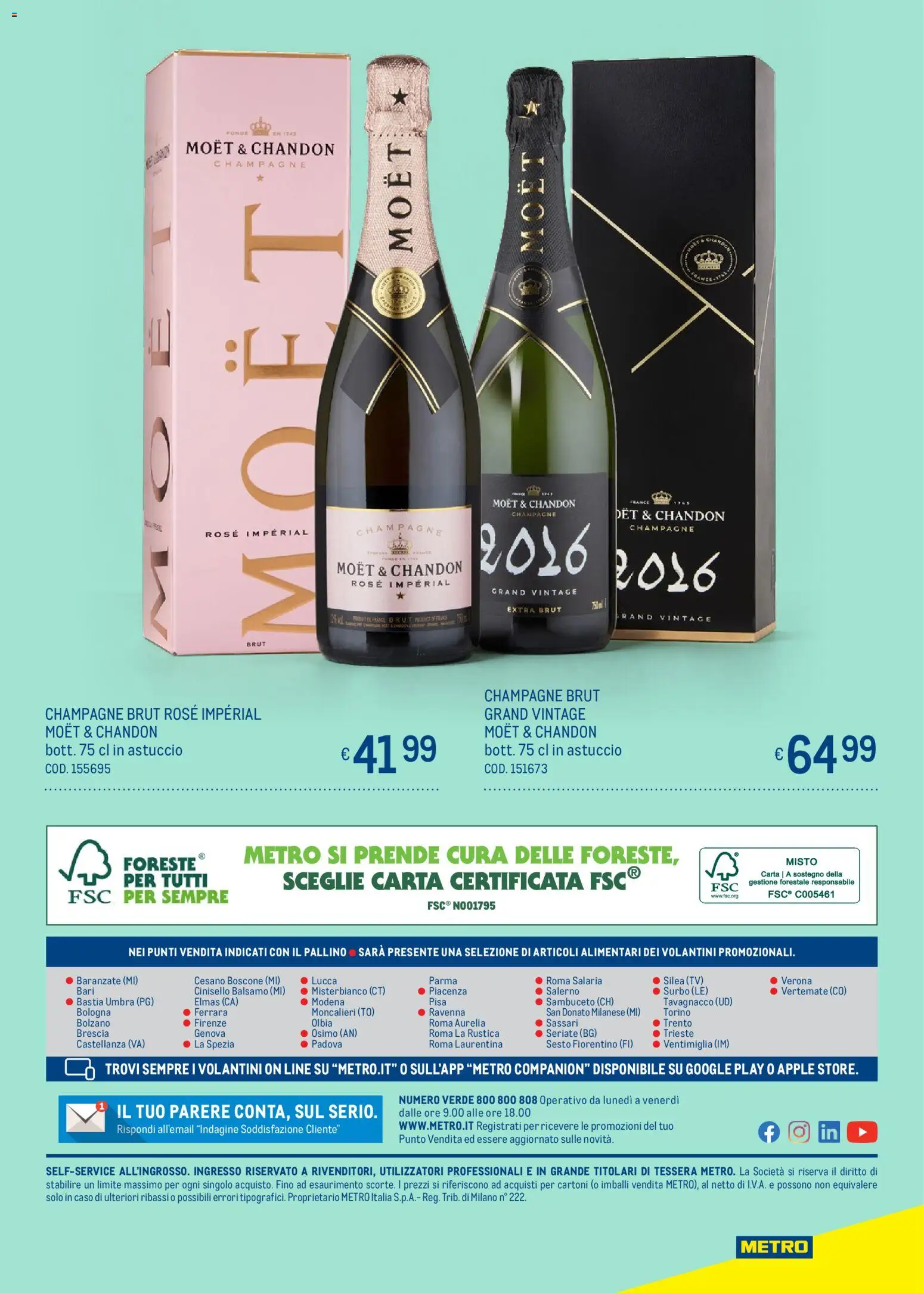 Volantino Metro del 05.03.2026 | Pagina: 20 | Prodotti: Balsamo, Champagne, TV, Astuccio