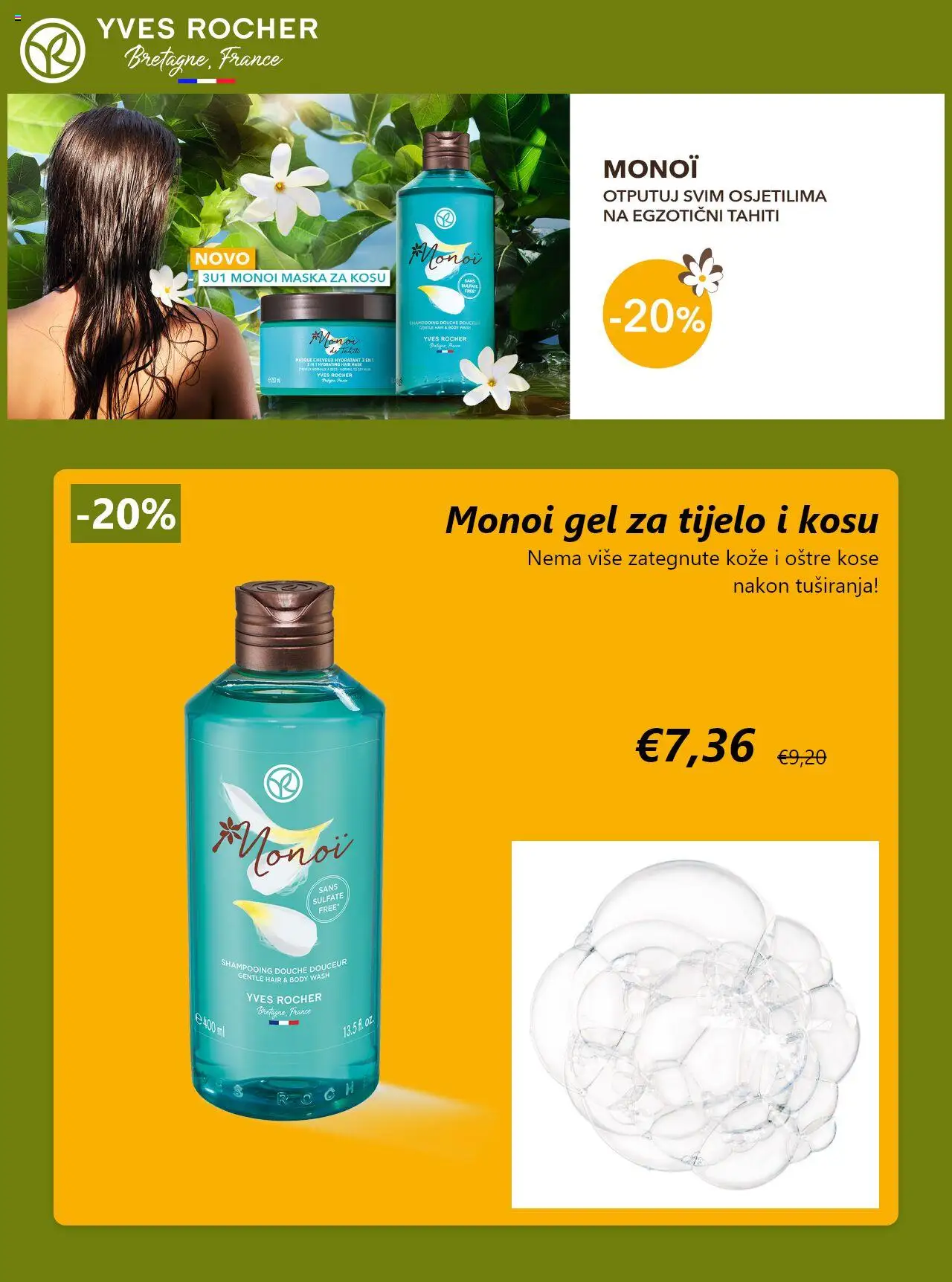 Yves Rocher katalog | vrijedi od 04.08.2025 | Stranica: 3 | Proizvodi: Maska za kosu, Maska