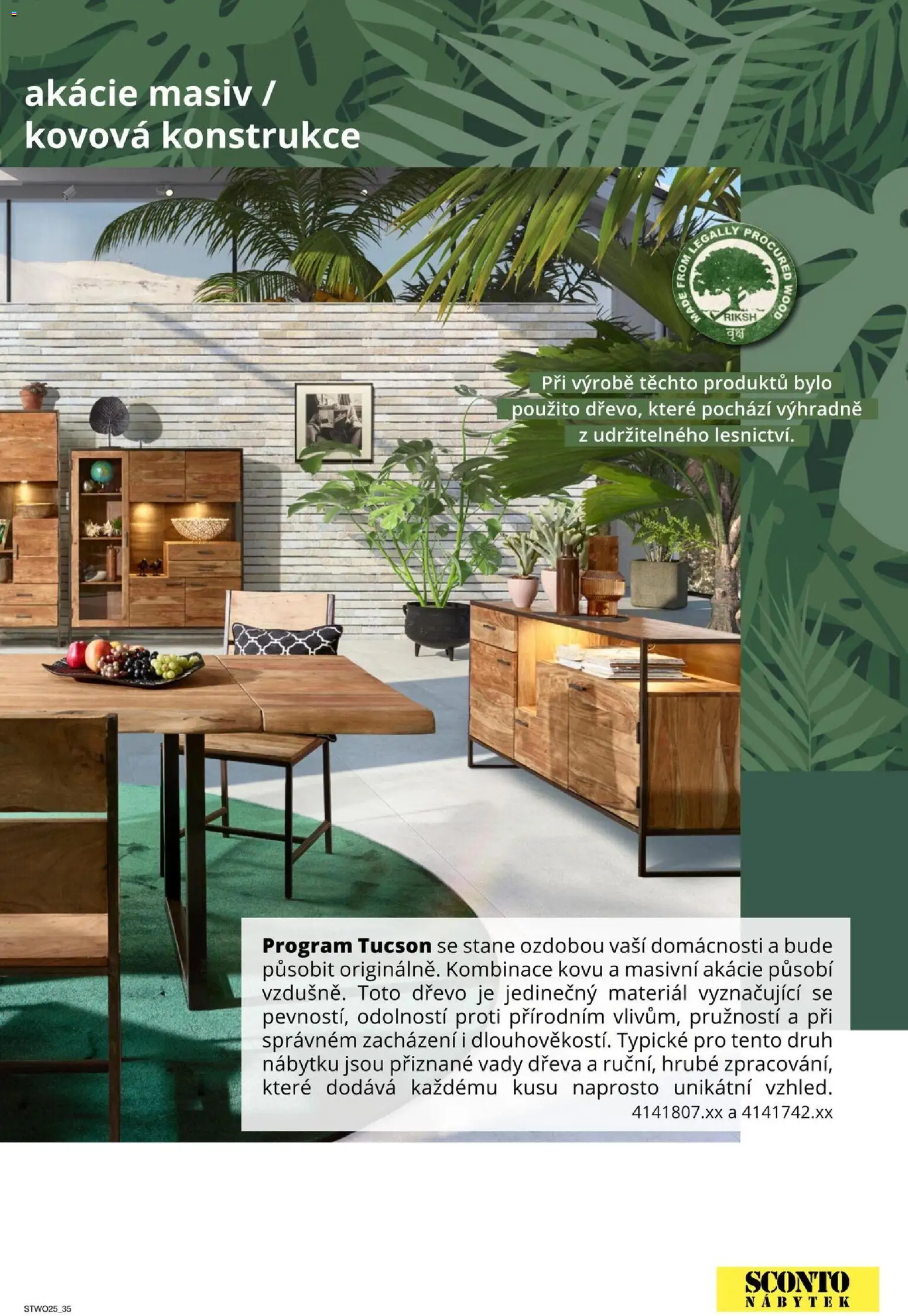 Sconto nábytek katalog - Nábytek z masivu od 01.01.2026 | Strana: 35