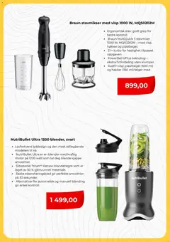 Forhåndsvisning av Clas Ohlson kundeavis gyldig fra 01.04.2026 | Side: 5 | Produkter: Stavmikser, Visp, Суміш дитяча, Blender