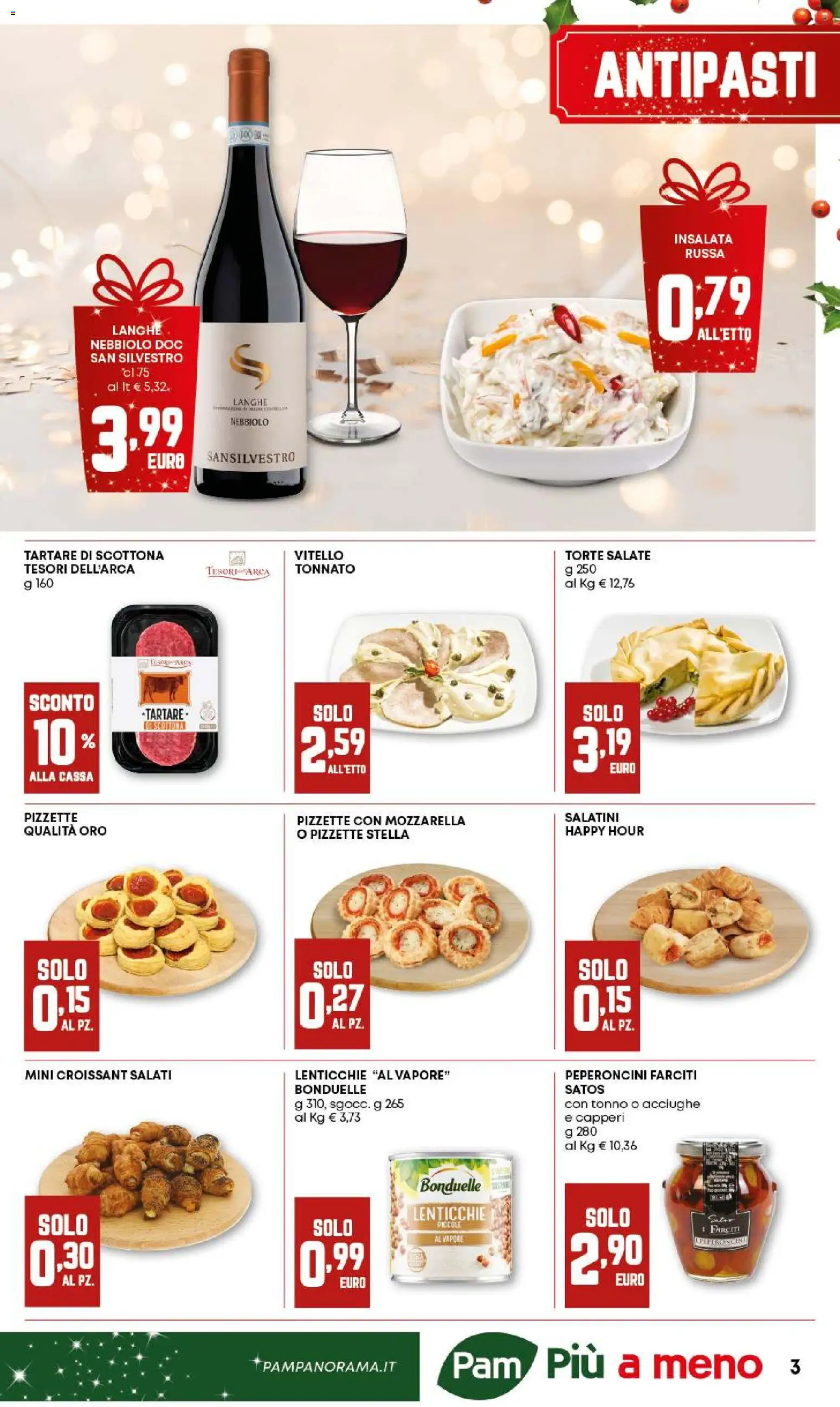 Volantino PAM del 18.12.2025 | Pagina: 3 | Prodotti: Salatini, Insalata, Acciughe, Croissant