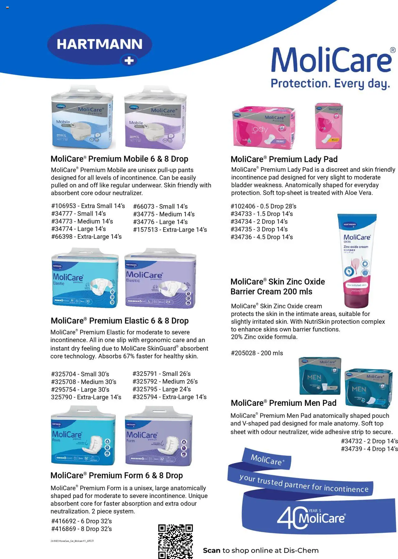 Dis-Chem - HomeCare Catalogue │ valid from 01.01.2025 | Page: 10 | Products: Pants, Adhesive, Cream