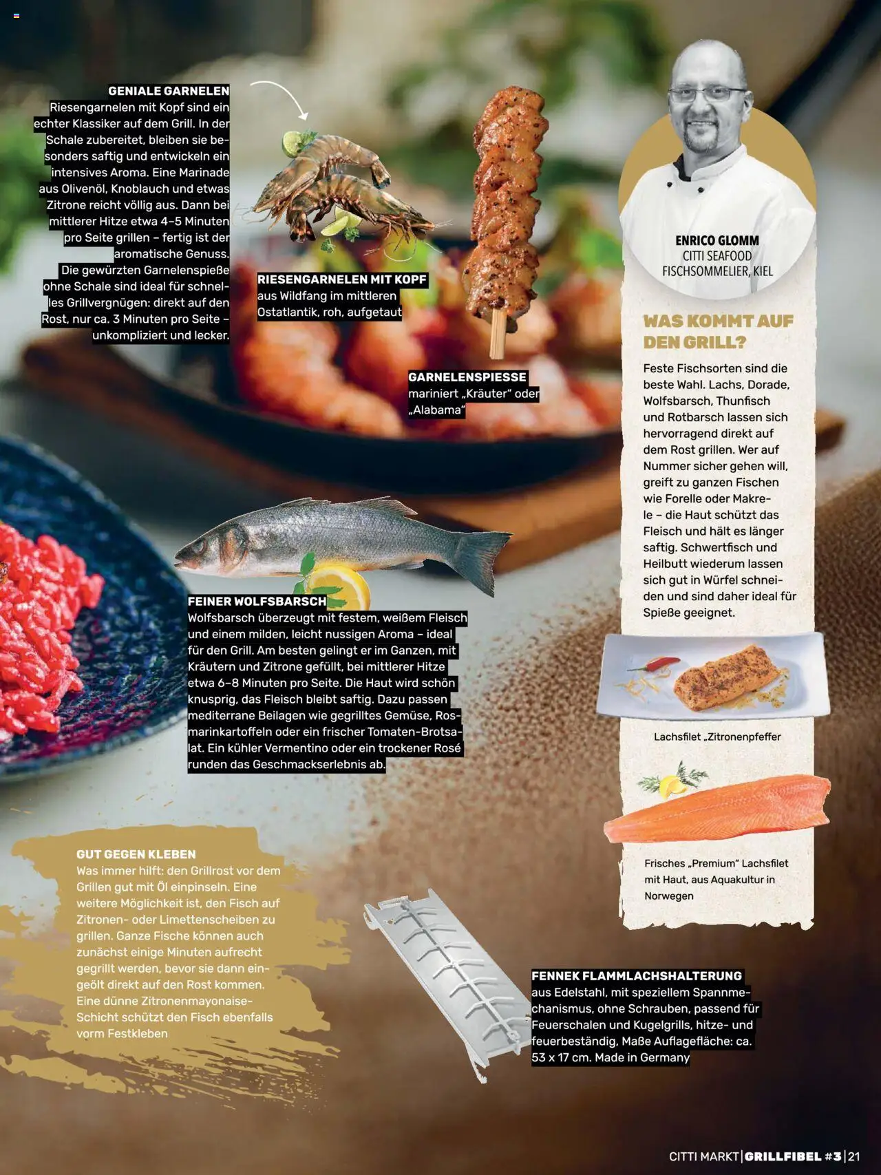 CITTI Markt Grill Fibel - gültig ab dem 25.06.2025 | Seite: 21 | Produkte: Fisch, Zitrone, Knoblauch, Zitronen
