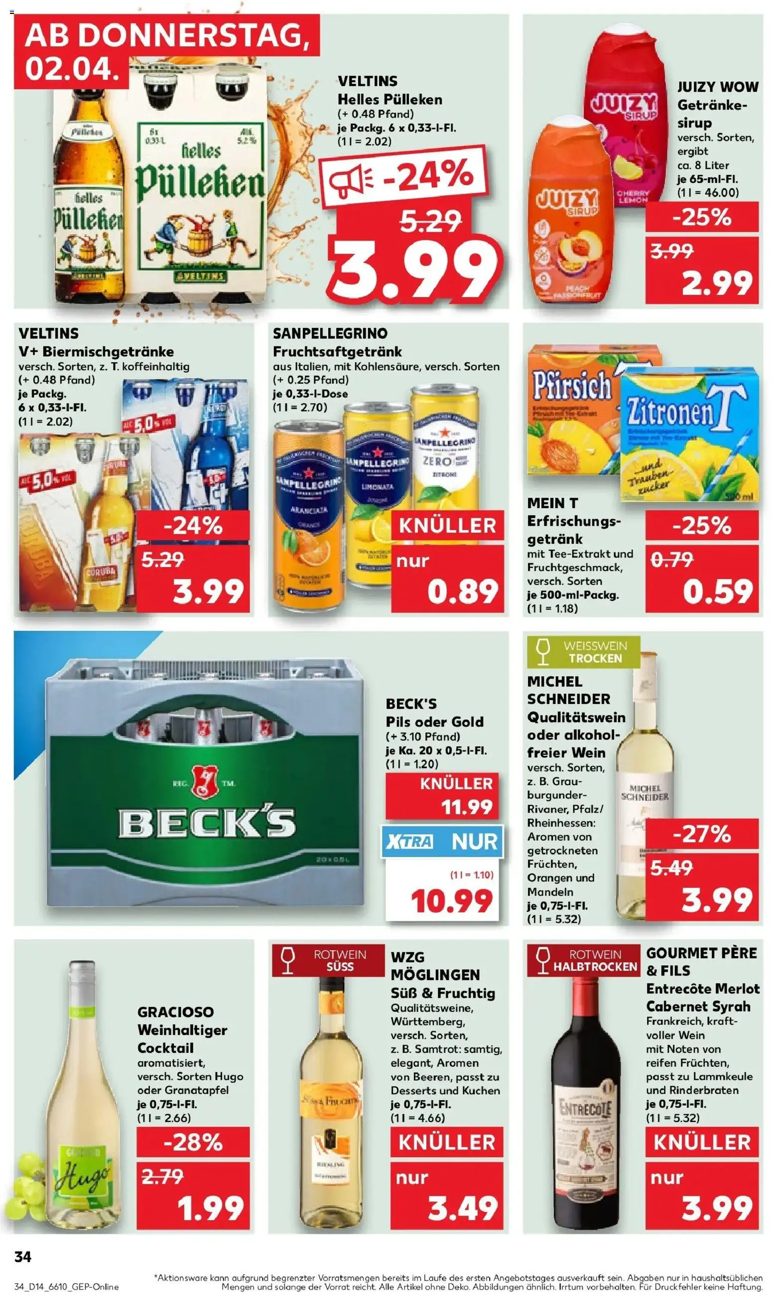 Kaufland Prospekt Hattingen	 – gültig ab 30.03.2026 | Seite: 48 | Produkte: Merlot, Pfirsich, Wein, Zitronen