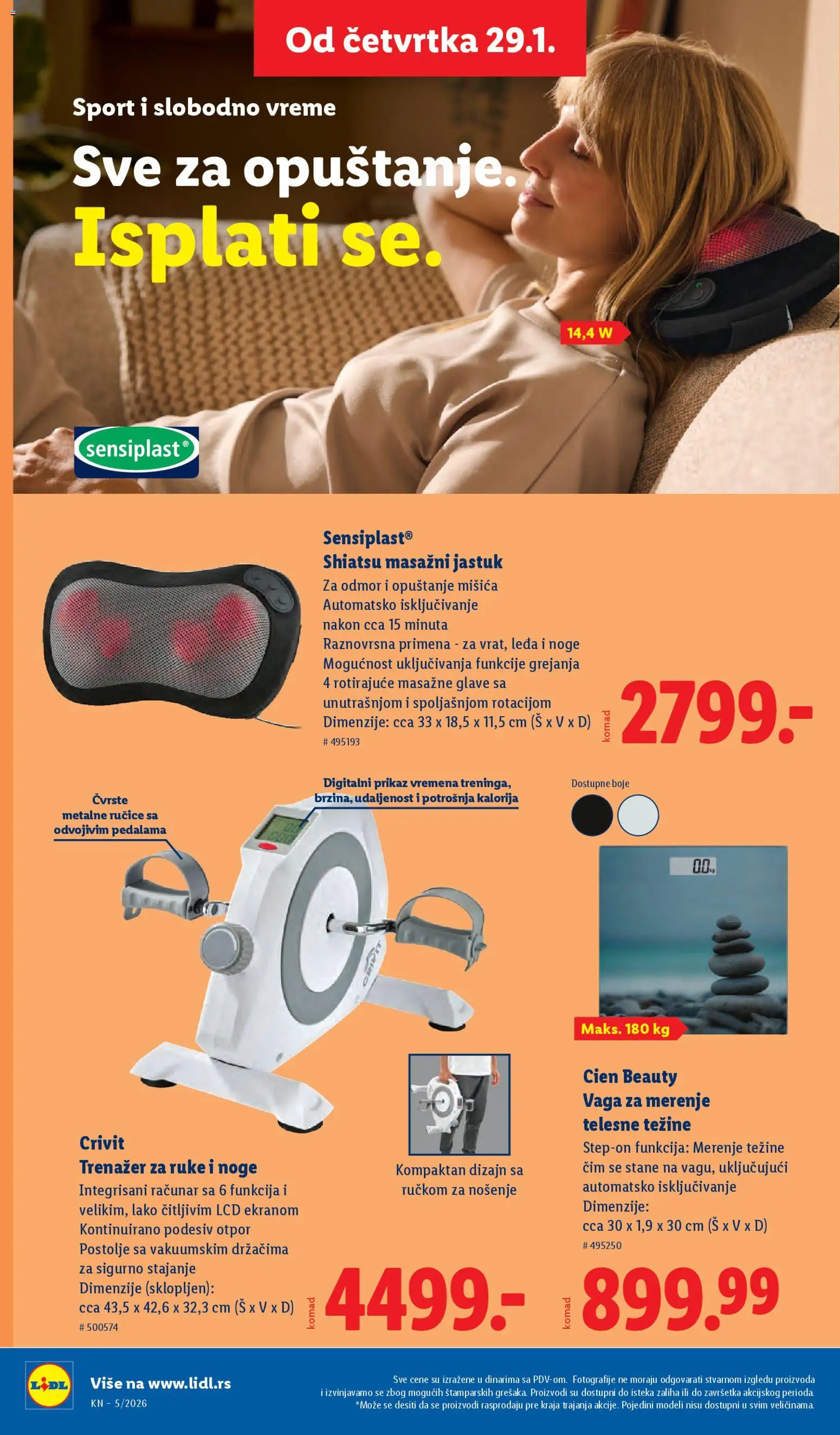 Lidl katalog - važi od 29.01.2026 | Strana: 54 | Proizvode: Jastuk, Cien, Vaga