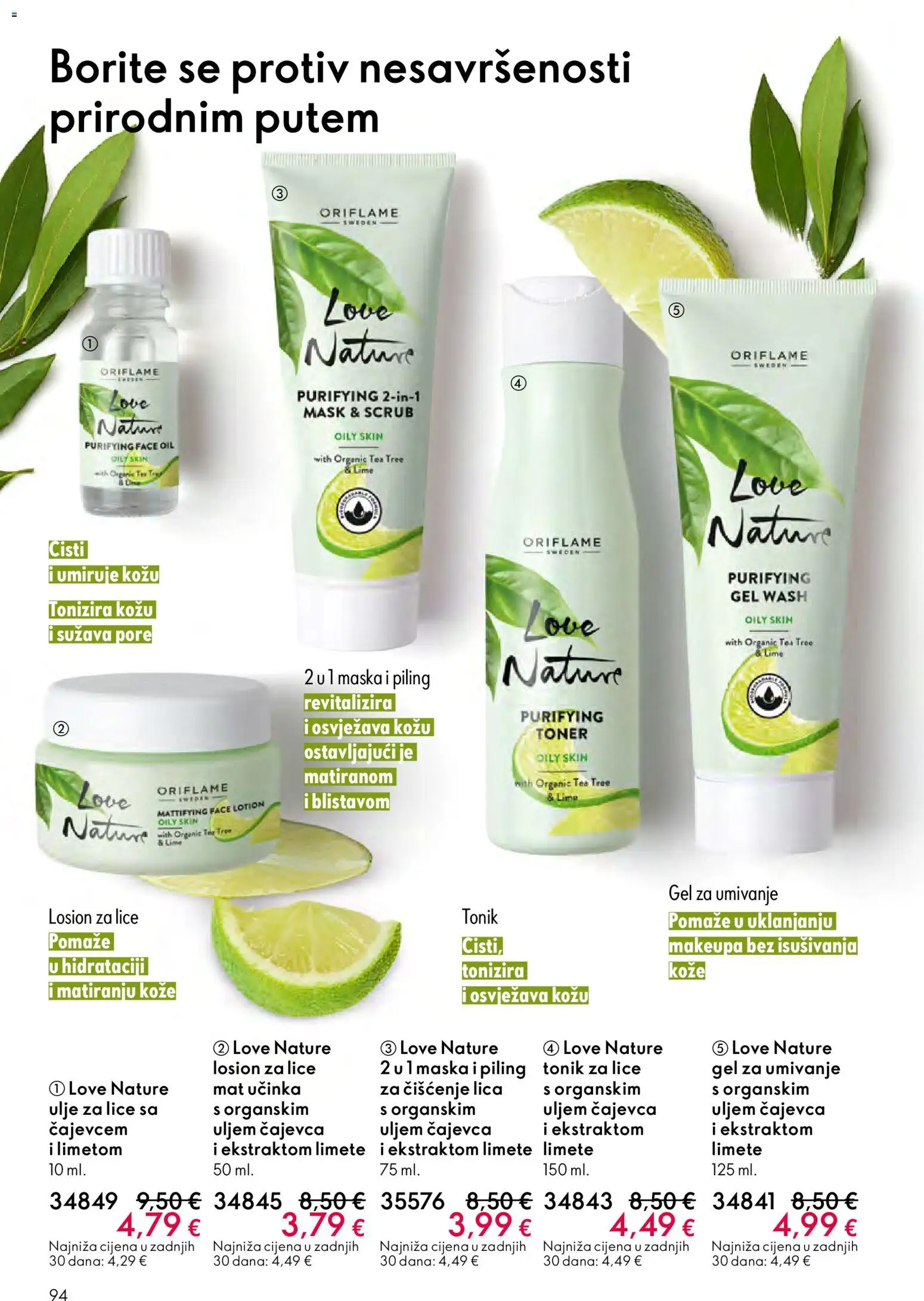 Oriflame katalog | vrijedi od 29.10.2025 | Stranica: 94 | Proizvodi: Tuš, Tonik za lice, Maska, Piling