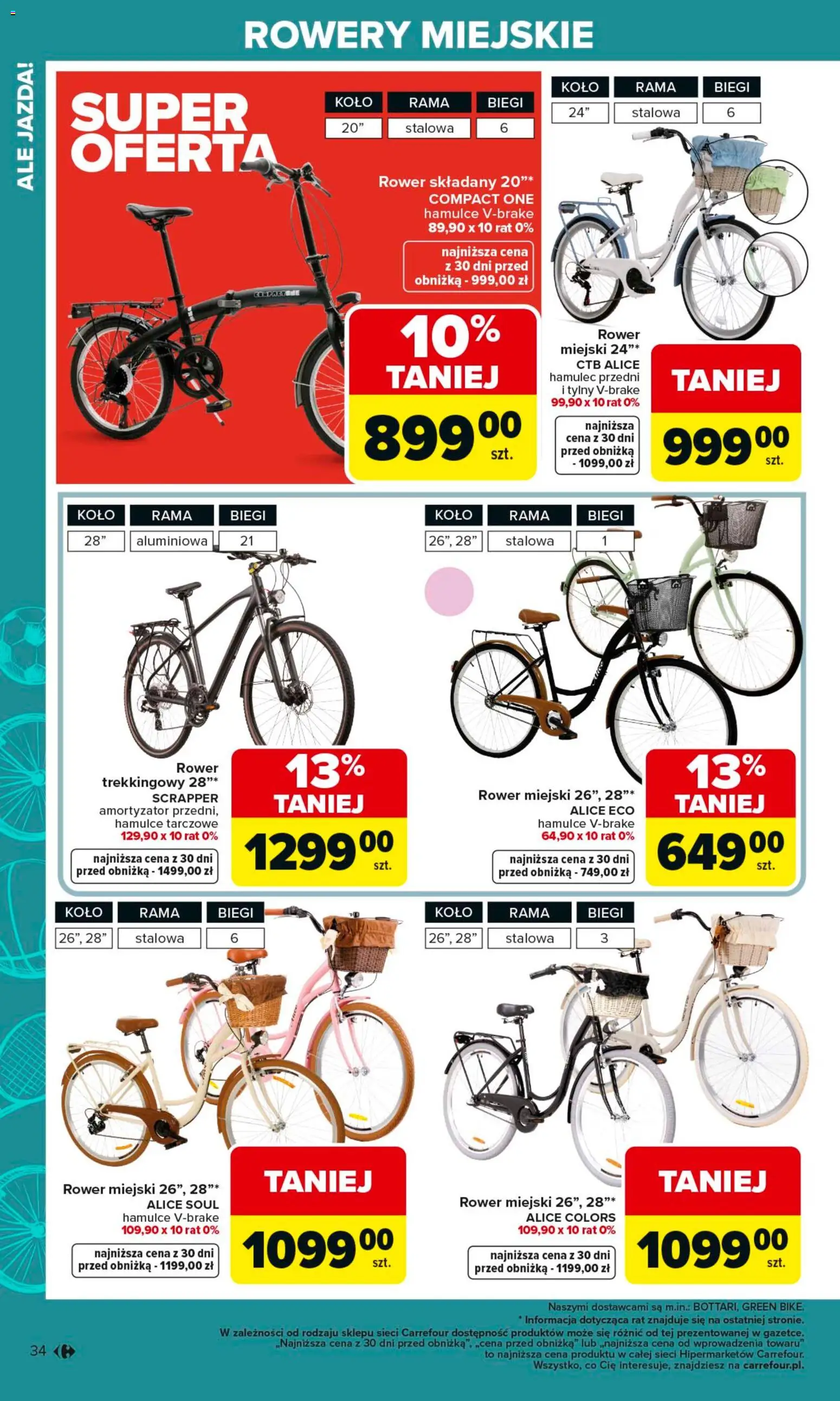 Carrefour gazetka - Ogród od 02.03.2026 | Strona: 34 | Produkty: Rower