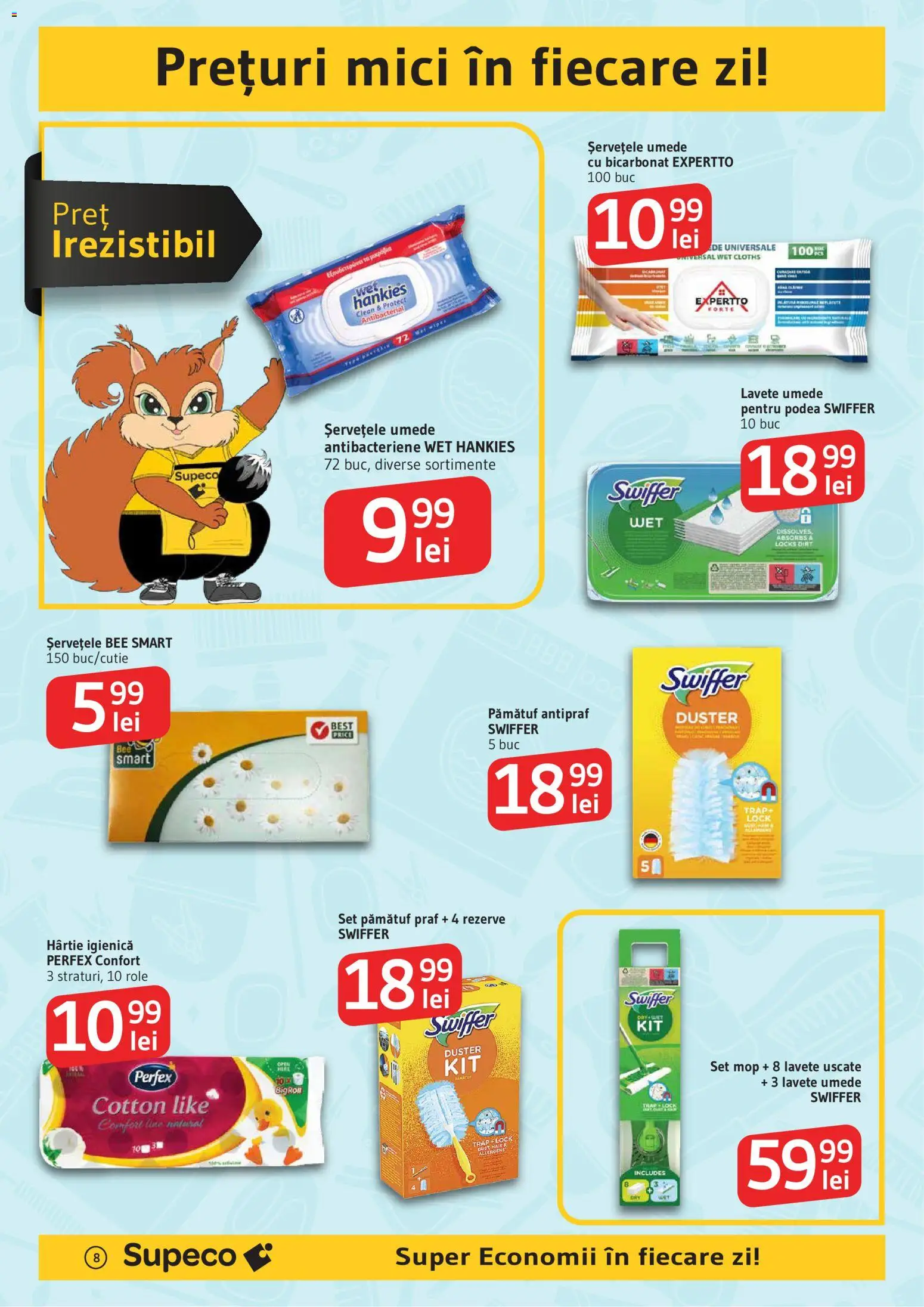 Noul catalog Supeco – valabil de la 30.10.2025 | Pagină: 8 | Produse: Pomelo, Mop, Lavete, Șervețele umede
