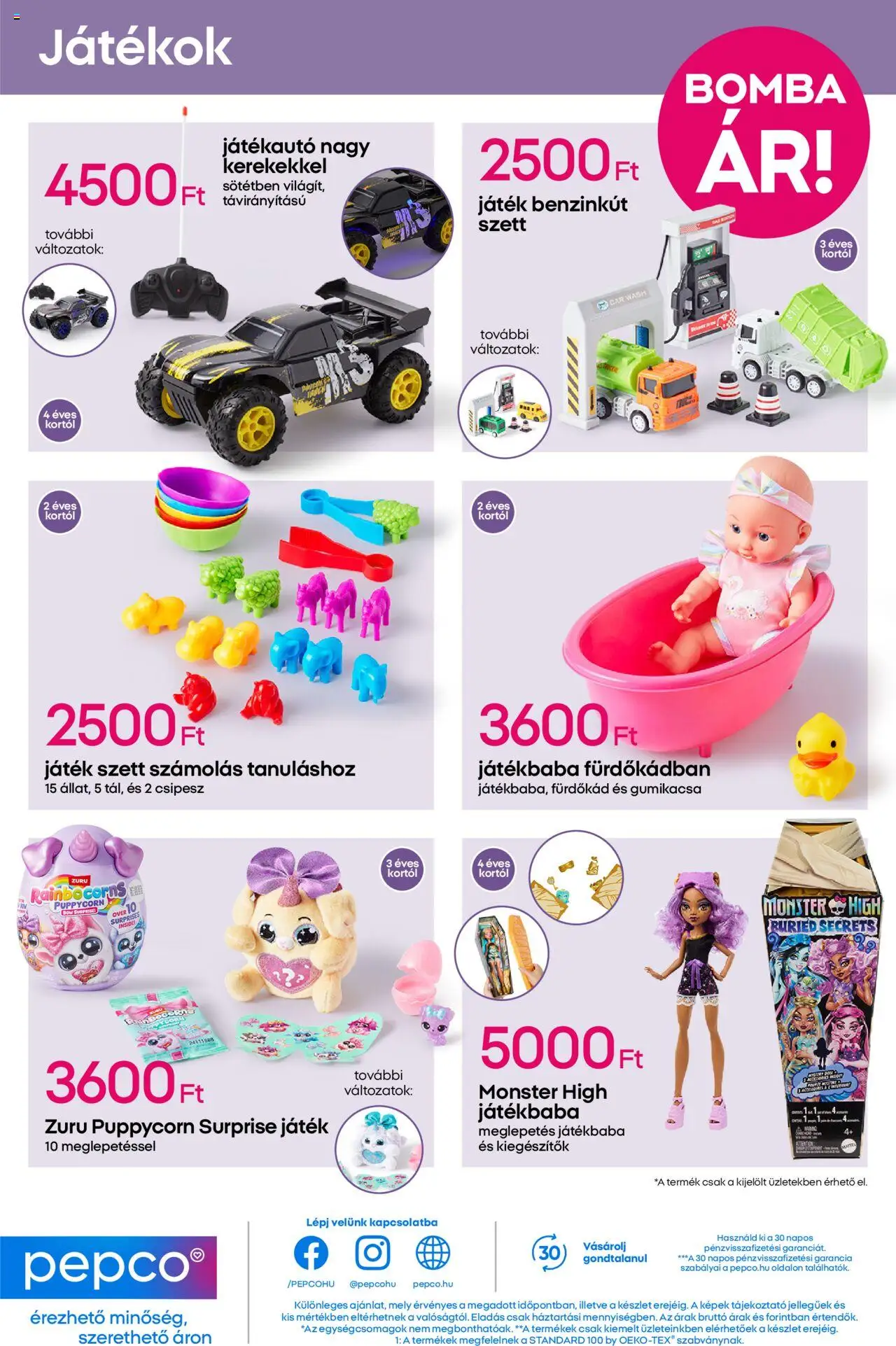 Pepco akciós ujság - amely érvényes a következő dátumtól: 18.09.2025 | Oldal: 13 | Termékek: Játék, Játékok, Fürdőkád