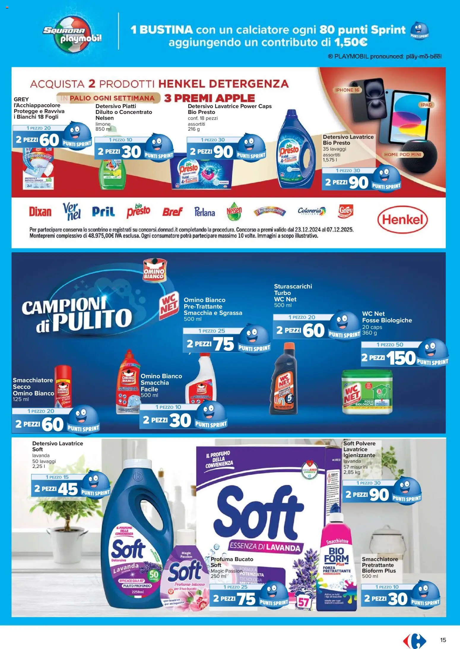 Volantino Carrefour del 17.11.2025 | Pagina: 15 | Prodotti: Smacchiatore, Asciugatrice, Ipad, Profumo