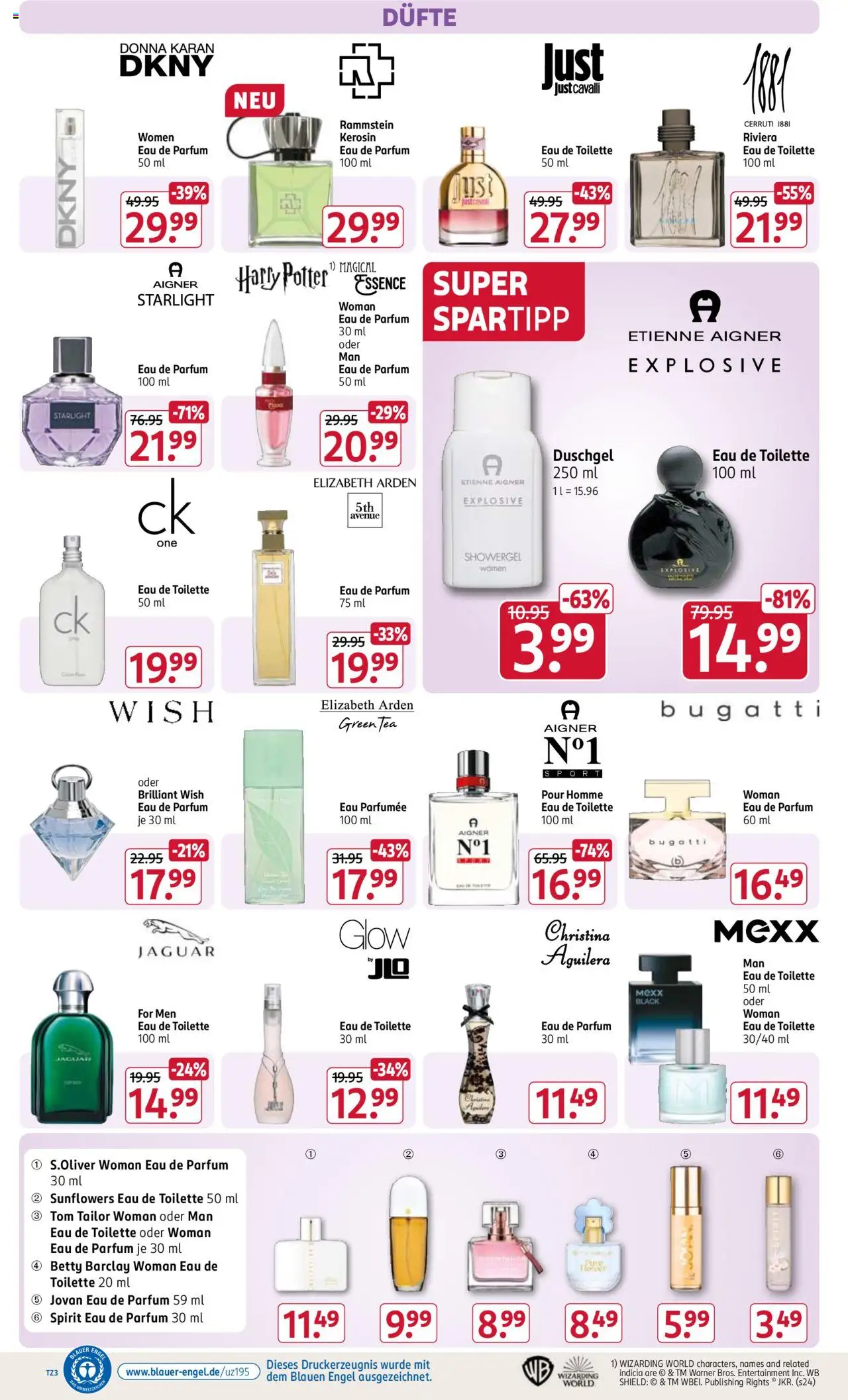 Rossmann Prospekt 	 - gültig ab dem 28.07.2025 | Seite: 6 | Produkte: Toilette, Parfüm, Eau de Toilette, Duschgel