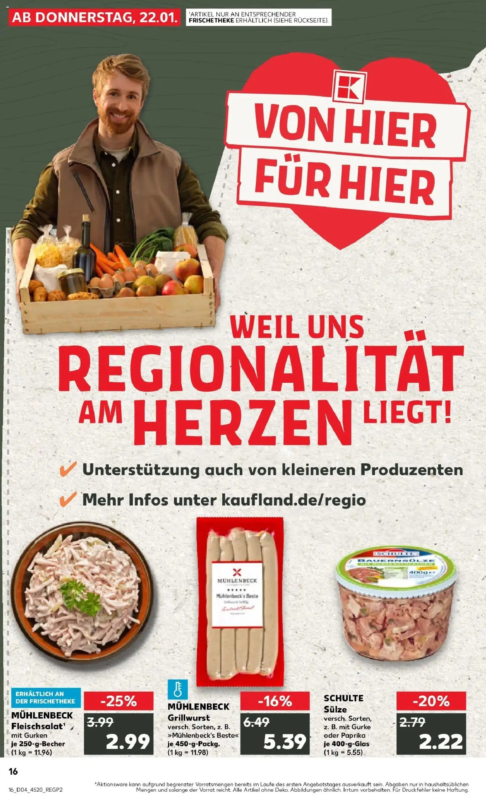 Prospekt Kaufland ab 22.01.2026 » Angebote Online zum Blättern | Seite: 1 | Produkte: Paprika, Gurken