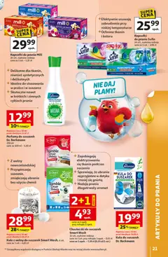 Pogląd oferty "Auchan gazetka - Strefa Porządki Hipermarket" - ważna od 18.03.2026 | Strona: 21 | Produkty: Ubrania, Kapsułki do prania mill, Perfumy, Kapsułki do prania