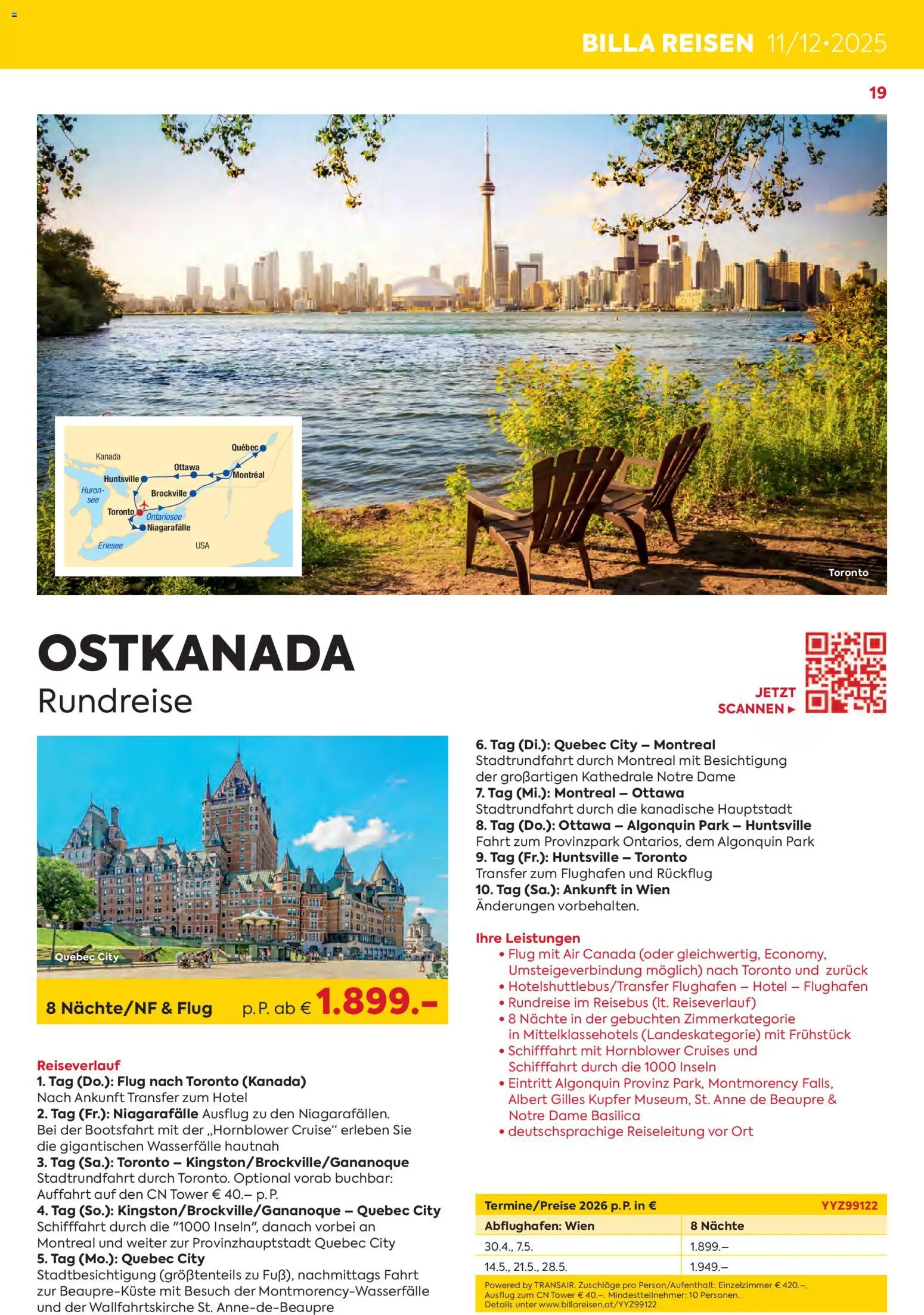 Billa Kreuzfahrten Rundreisen Erlebnisreisen 11/12-25 gültig ab 24.11.2025 | Seite: 19