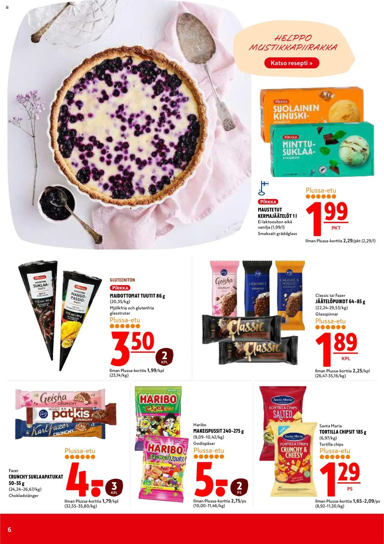 K-Citymarket tarjoukset – voimassa 04.09.2025 alkaen | Sivu: 6 | Tuotteet: Mango, Suklaapatukat, Suklaa, Tortilla