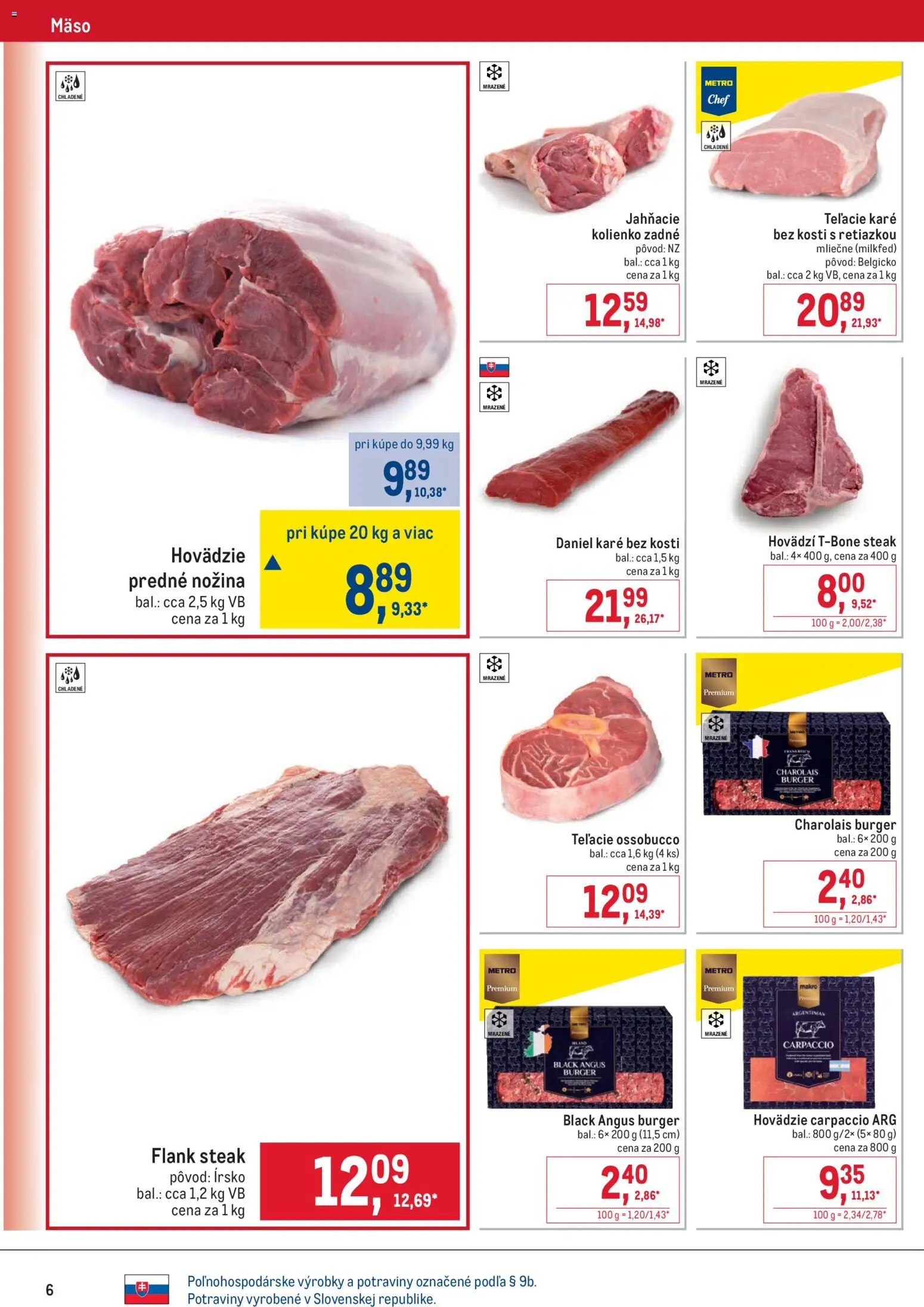 Nové Metro akcie – leták je platný od 02.01.2026 | Strana: 6 | Produkty: Steak
