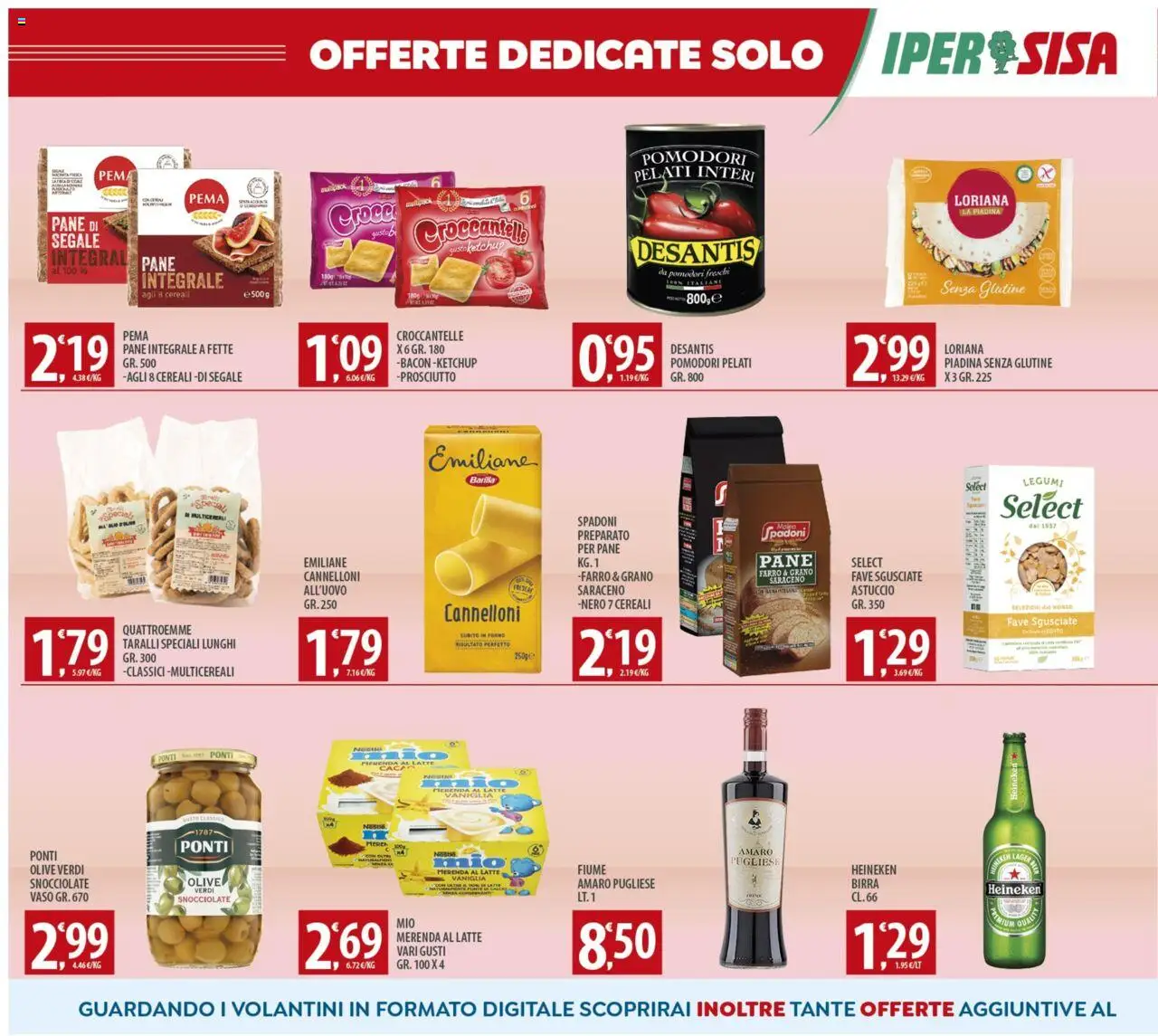 Volantino SISA del 03.10.2025 | Pagina: 14 | Prodotti: Legumi, Ketchup, Pomodori, Farro