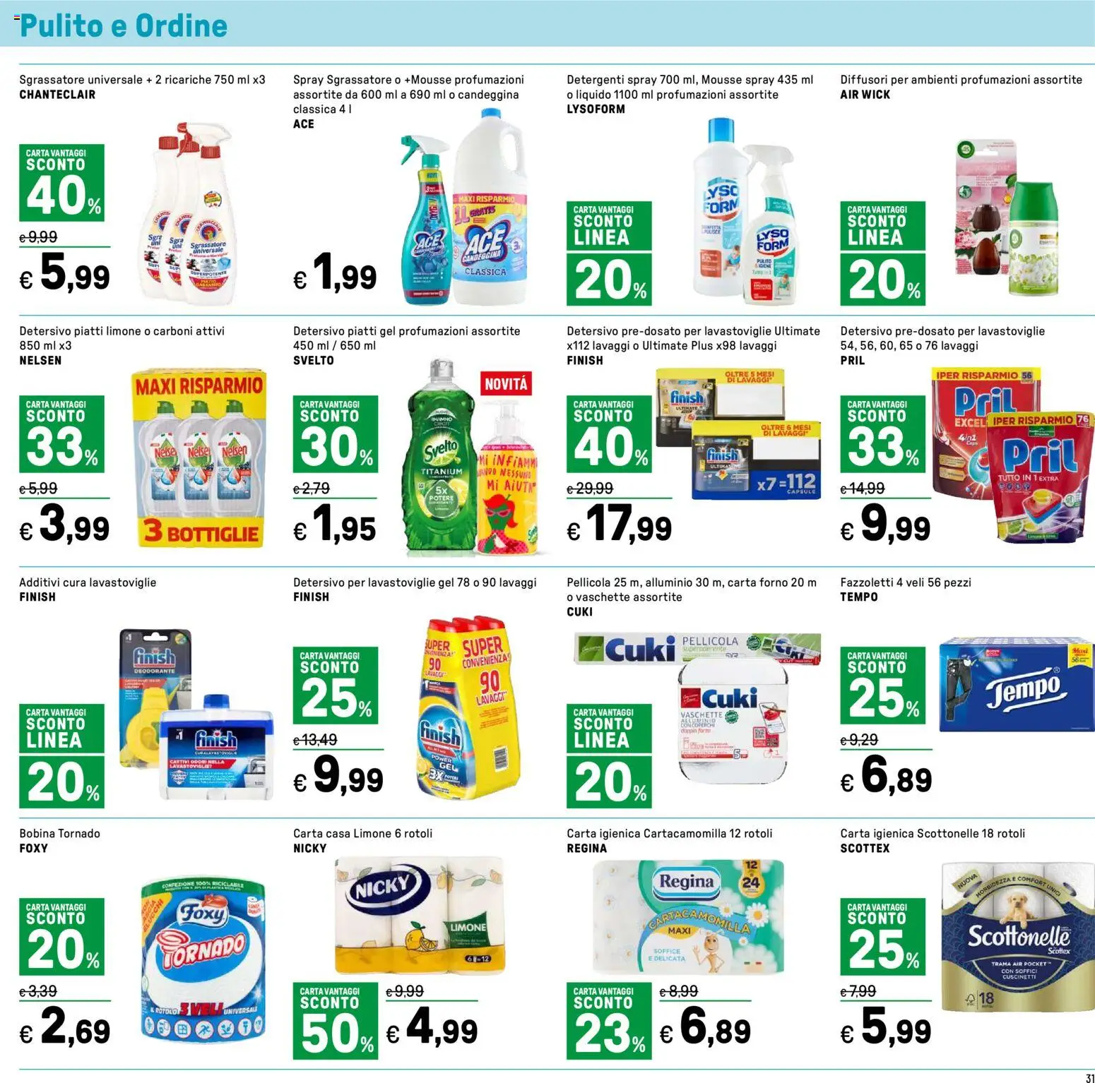 Volantino Iper del 14.11.2025 | Pagina: 31 | Prodotti: Fazzoletti, Forno, Pellicola, Carta forno