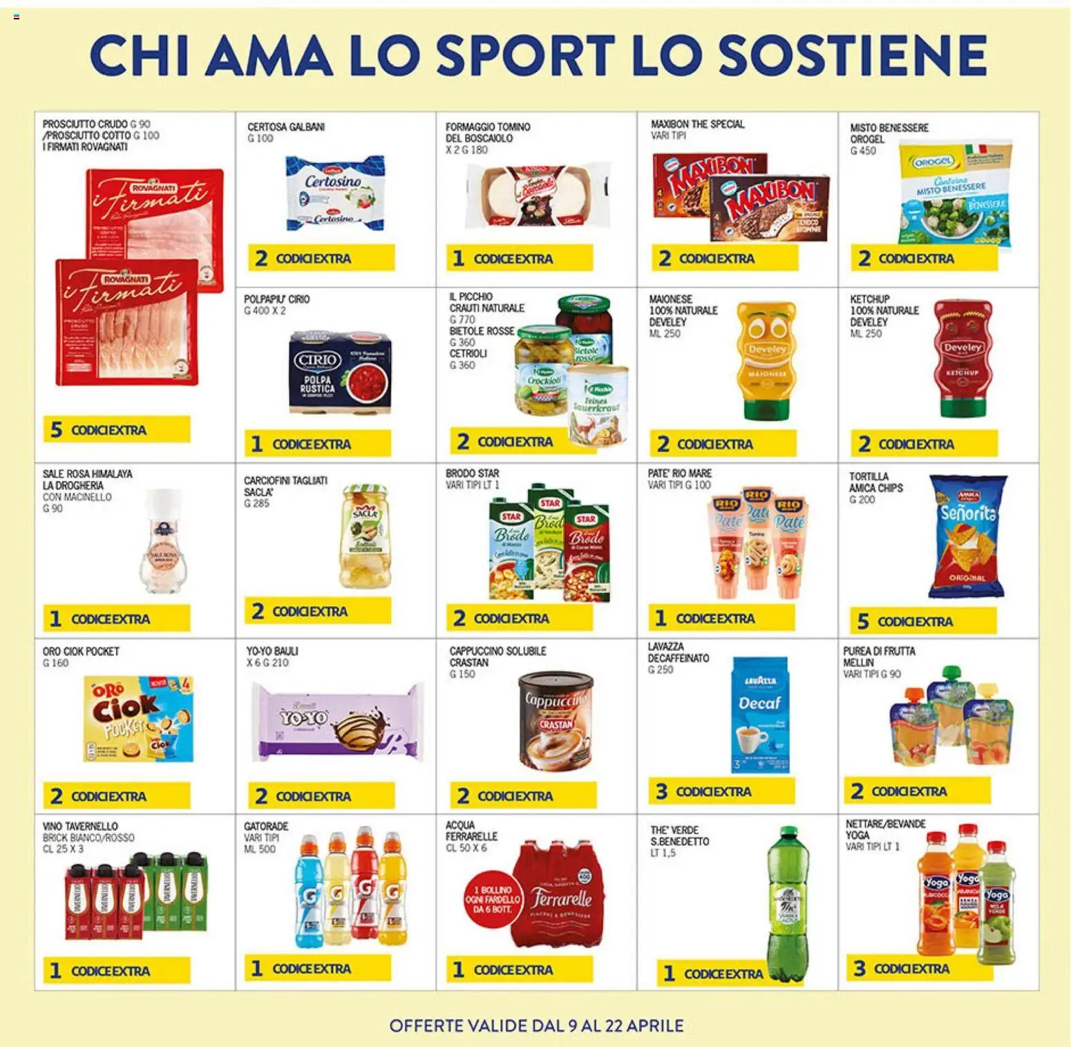 Volantino Coal del 09.04.2026 | Pagina: 23 | Prodotti: Acqua, Sale, Formaggio, Tomino