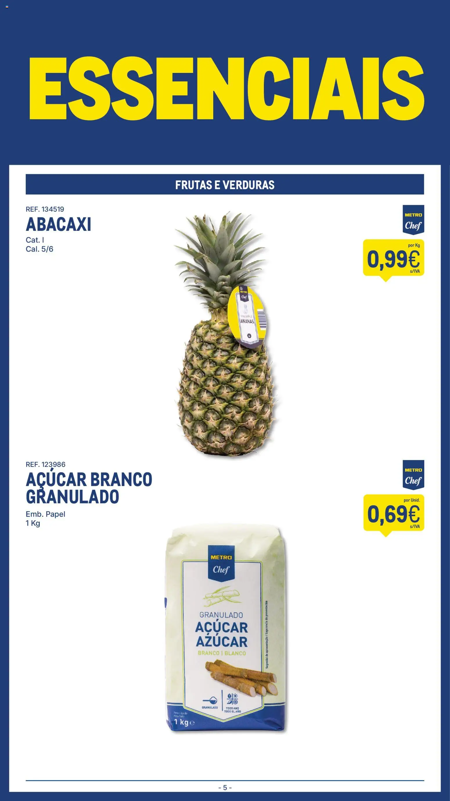 Makro folheto │ válido de 24.02.2026 | Página: 5 | Produtos: Açúcar, Abacaxi