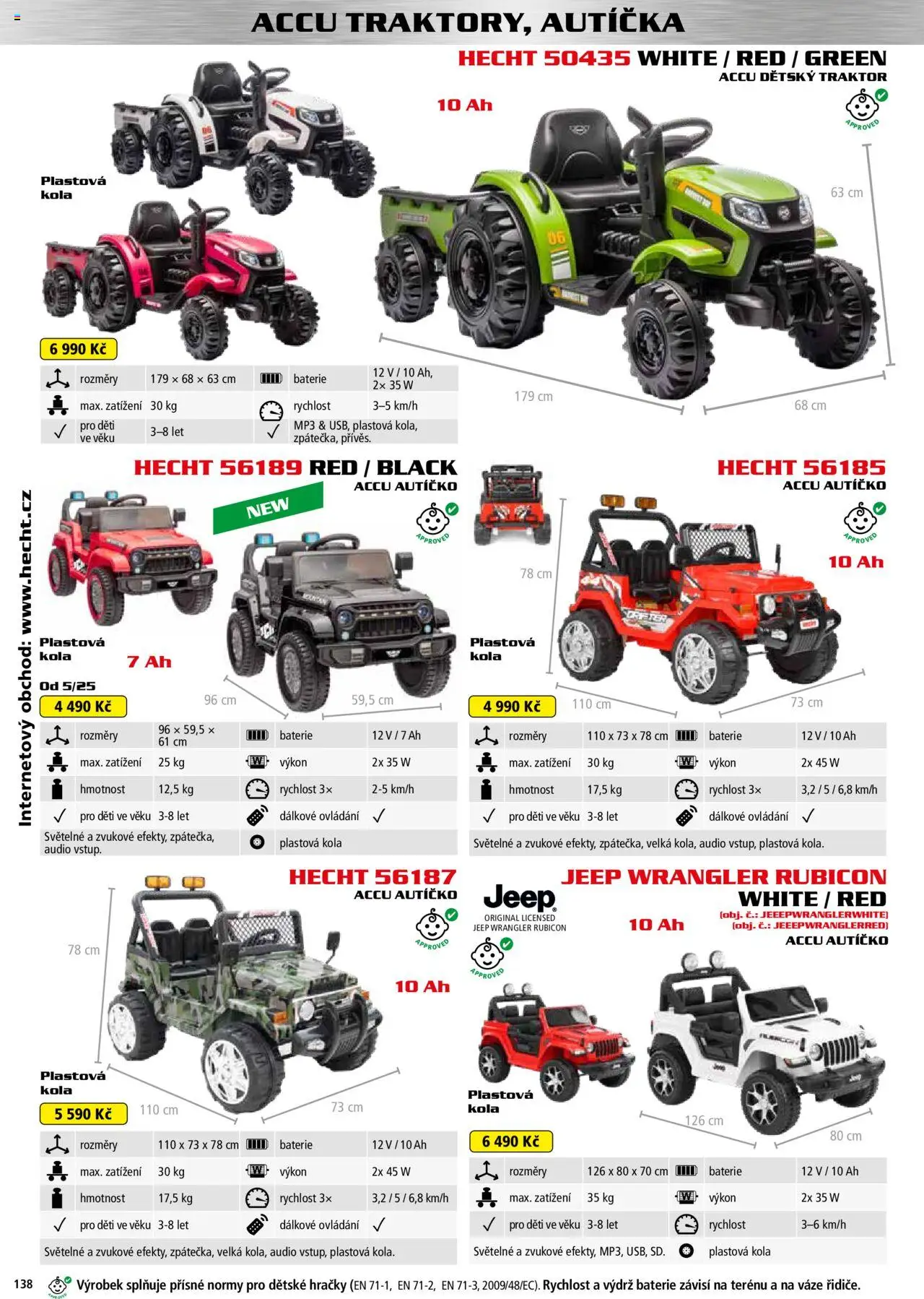 Hecht katalog - Jaro-léto 2025 od 22.04.2025 | Strana: 138 | Produkty: Hecht, Audio, Hračky, Baterie
