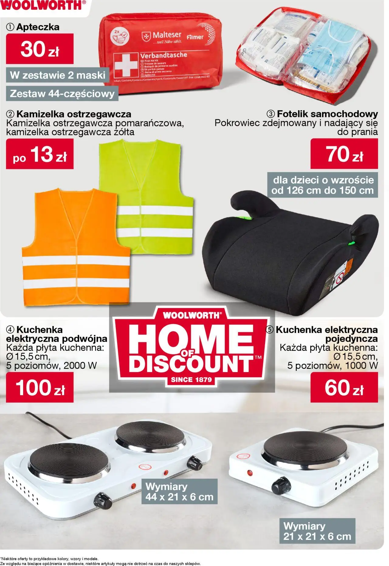 Woolworth Gazetka od 04.08.2025 | Strona: 15 | Produkty: Kamizelka, Kuchenka, Płyta kuchenna