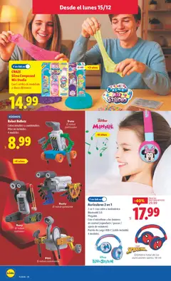 Vista previa Lidl folleto de bazar válido desde el 15.12.2025 | Página: 22 | Productos: Auriculares, Cable, Micrófono, Robot