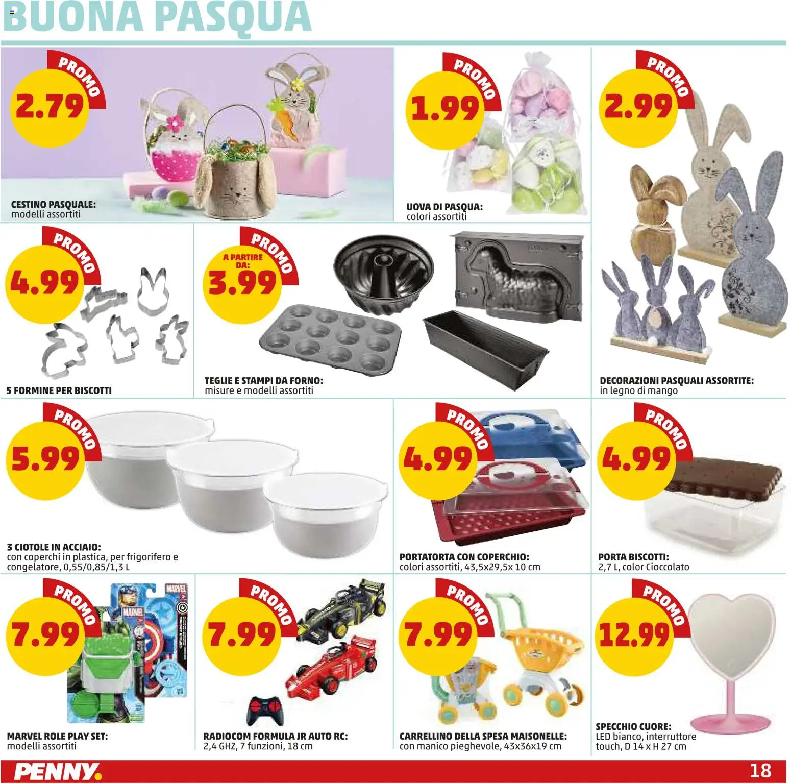 Volantino PENNY del 26.03.2026 | Pagina: 18 | Prodotti: Uova, Biscotti, Cestino, Specchio