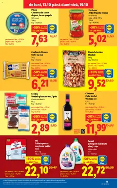 Ofertele Lidl valabile de la 13.10.2025 | Pagină: 15 | Produse: Masă, Suc, Vin, Detergent