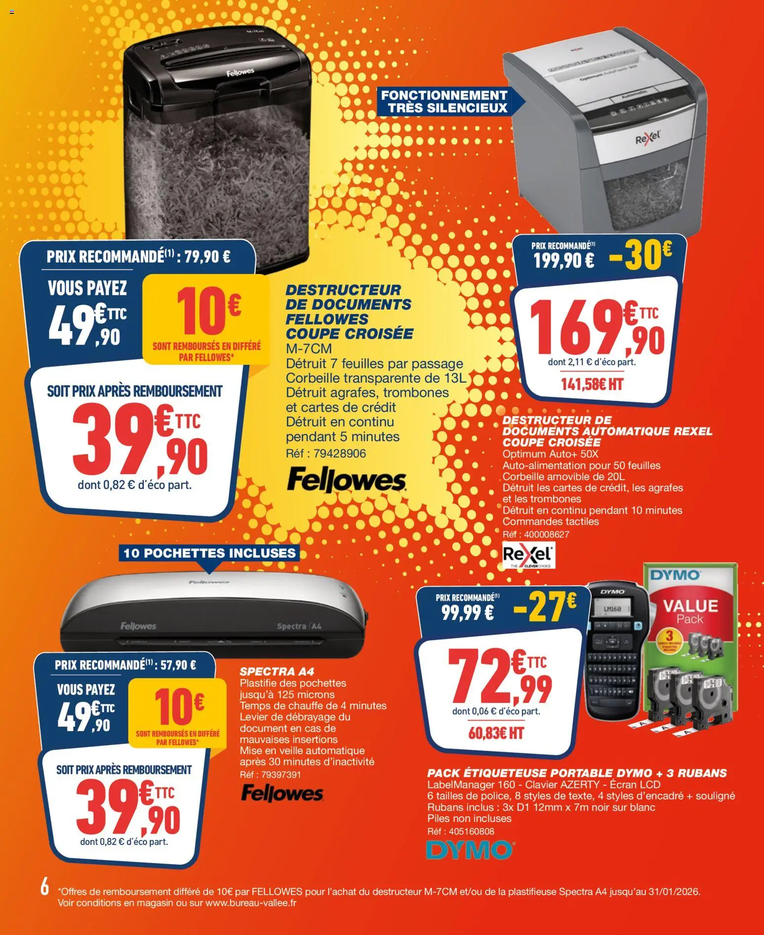 {H1} | Page: 6 | Produits: Clavier, Plastifieuse, Étiqueteuse, Portable