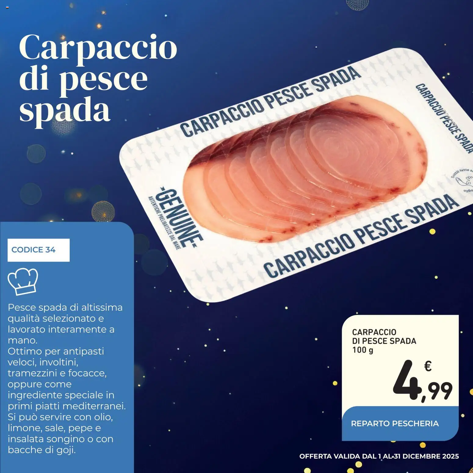 Volantino Conad del 01.12.2025 | Pagina: 31 | Prodotti: Pesce, Insalata, Pepe, Pesce spada