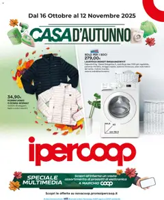 Anteprima del volantino Ipercoop Casa d'Autunno Torino catalogo valido a partire dal 16.10.2025